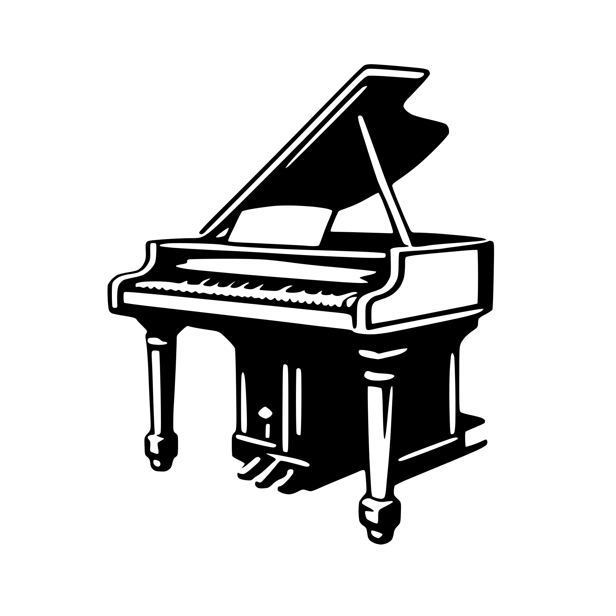 AI-generated SVG of a piano