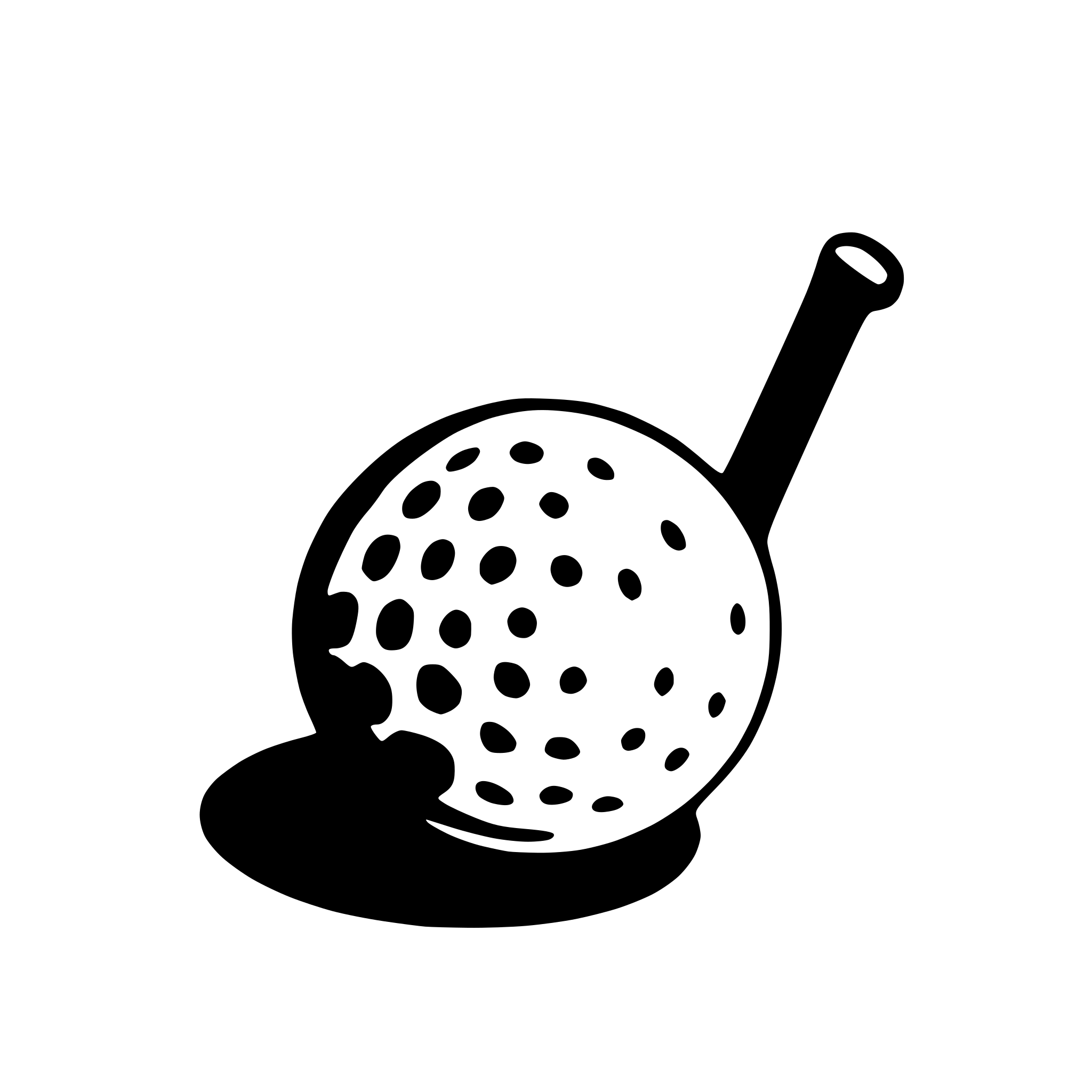 AI-generated SVG of a i need an image of a golf ball on a tee. as simplistic as possible. there should be no containing frame, no shadow, no floor. just the ball on a tee.