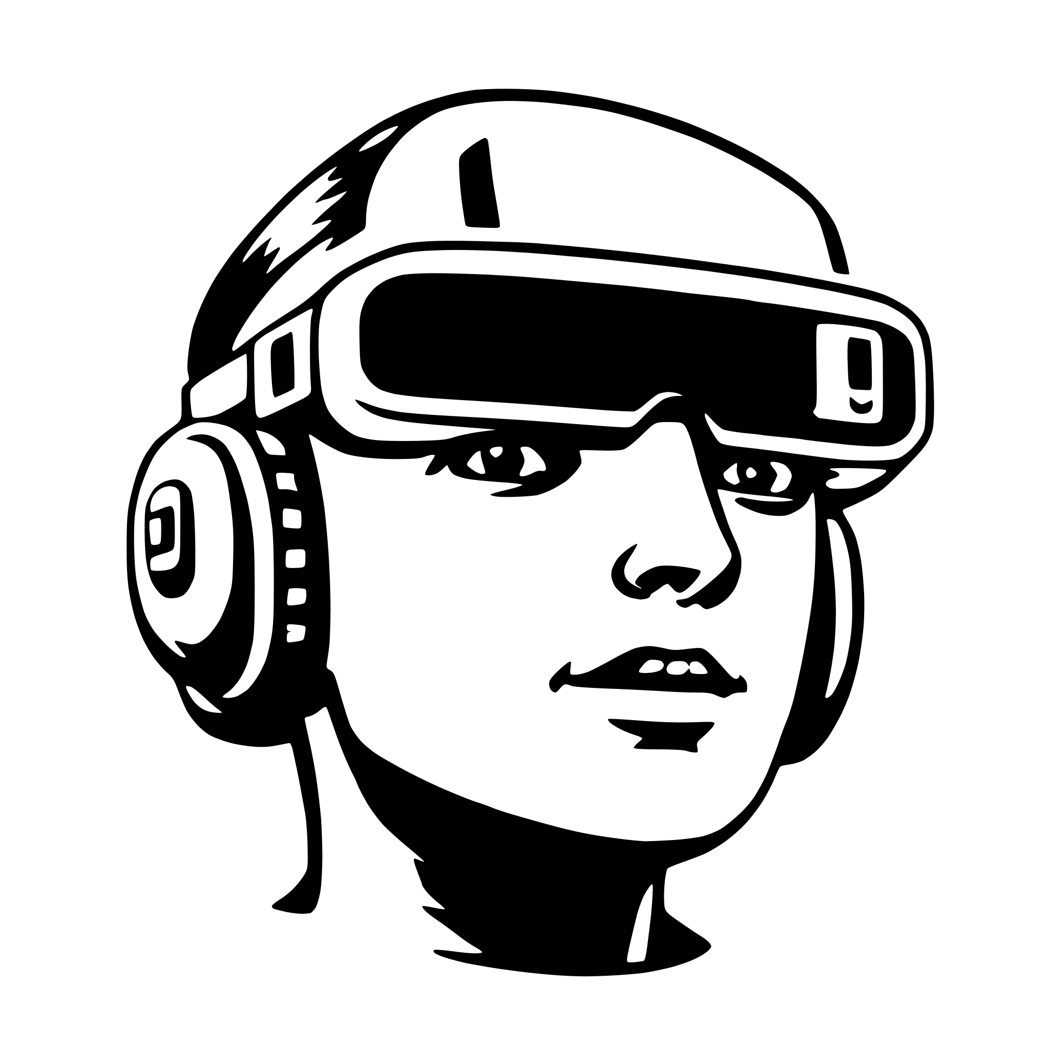 AI-generated SVG of 'vr headset'
