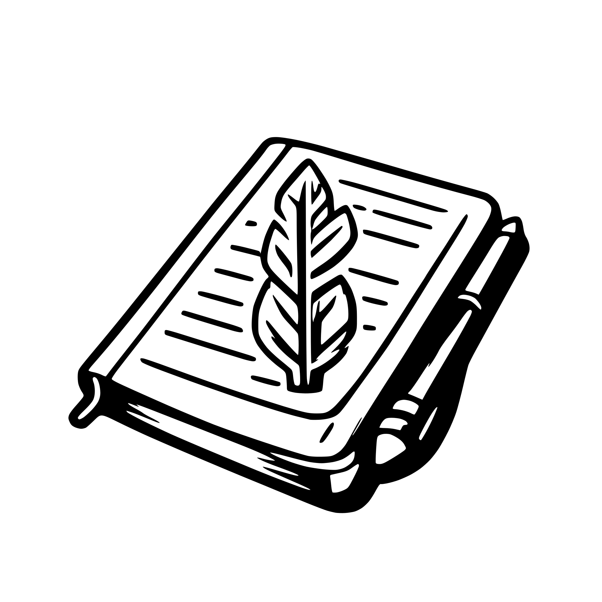 AI-generated SVG of a bible writing pen notes