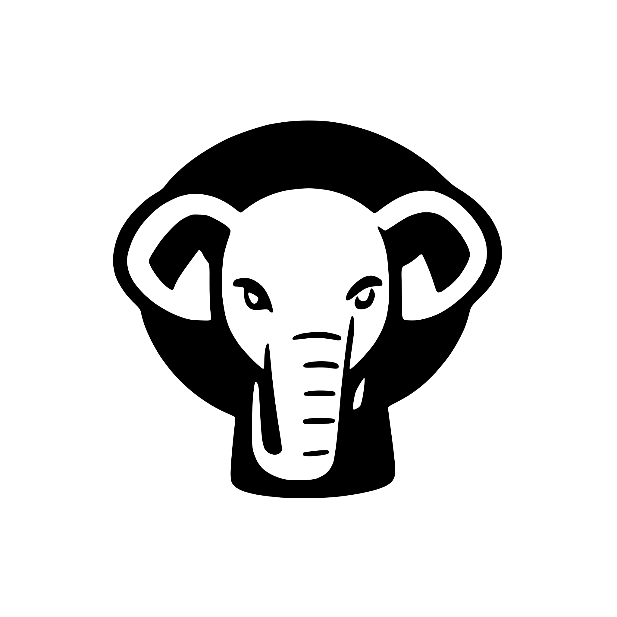 AI-generated SVG of a African elephant