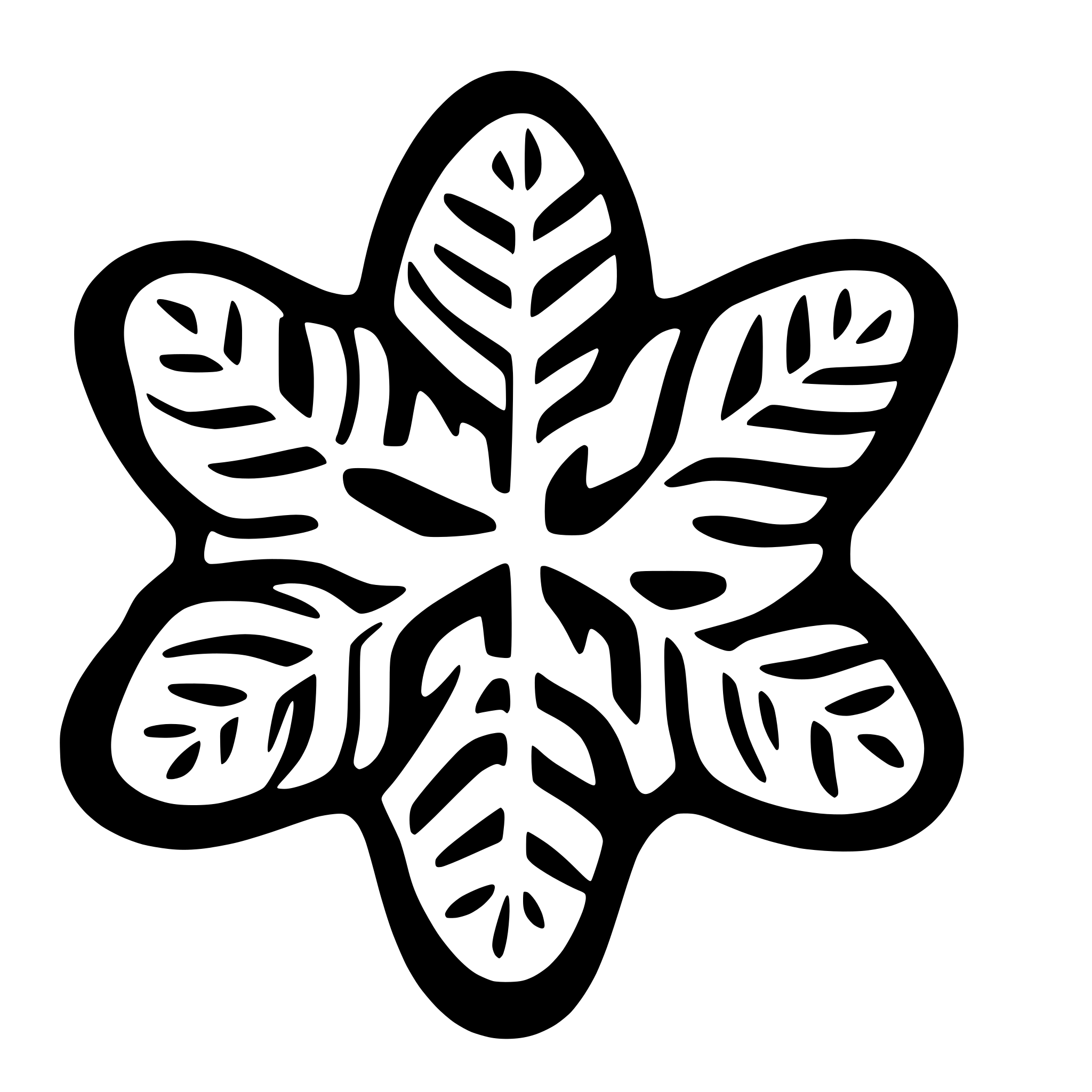 AI-generated SVG of 'simply christmas snowflake'