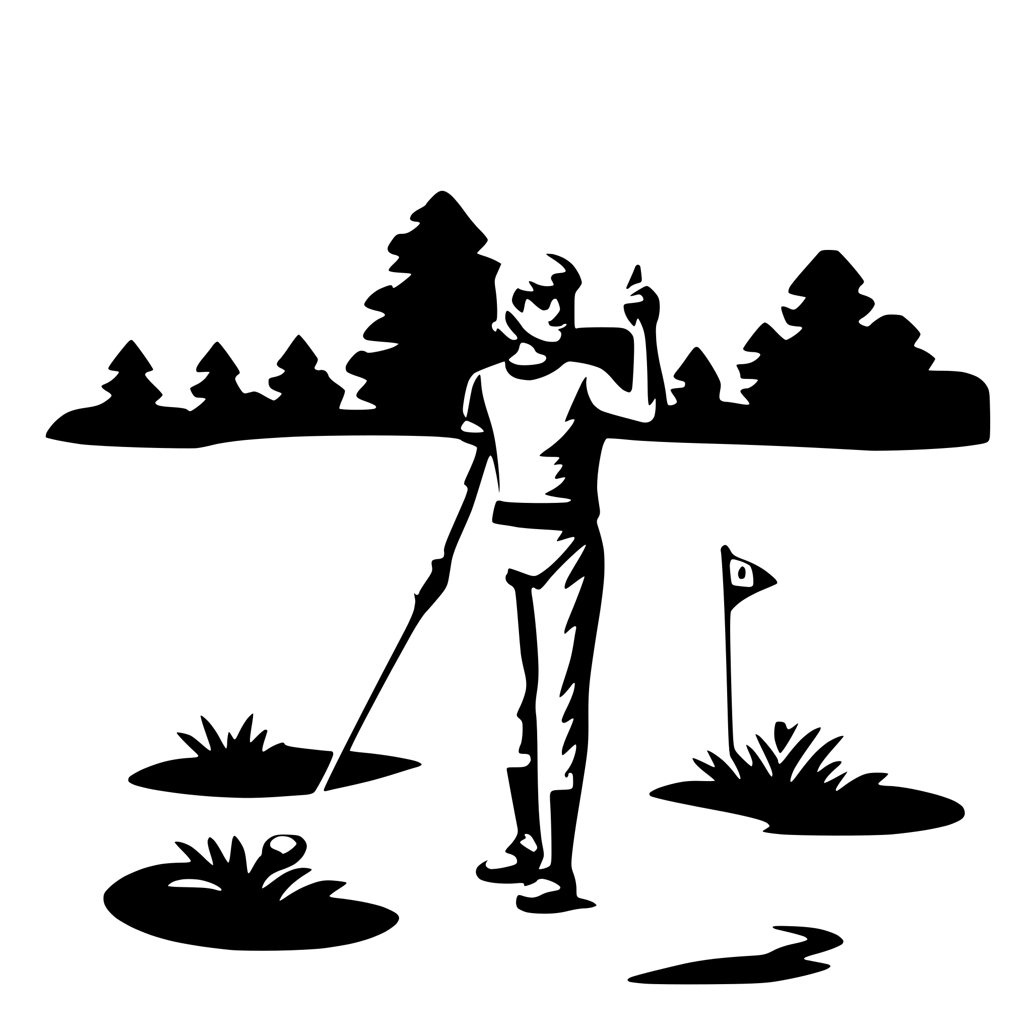 AI-generated SVG of a golf