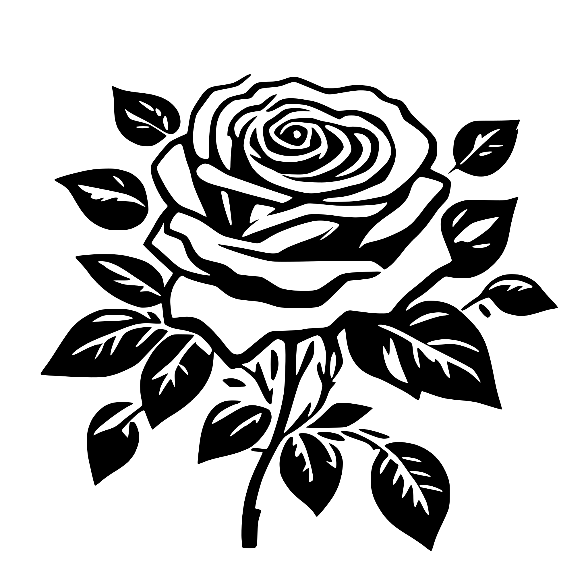 AI-generated SVG of 'repeating rose flower pattern texture'