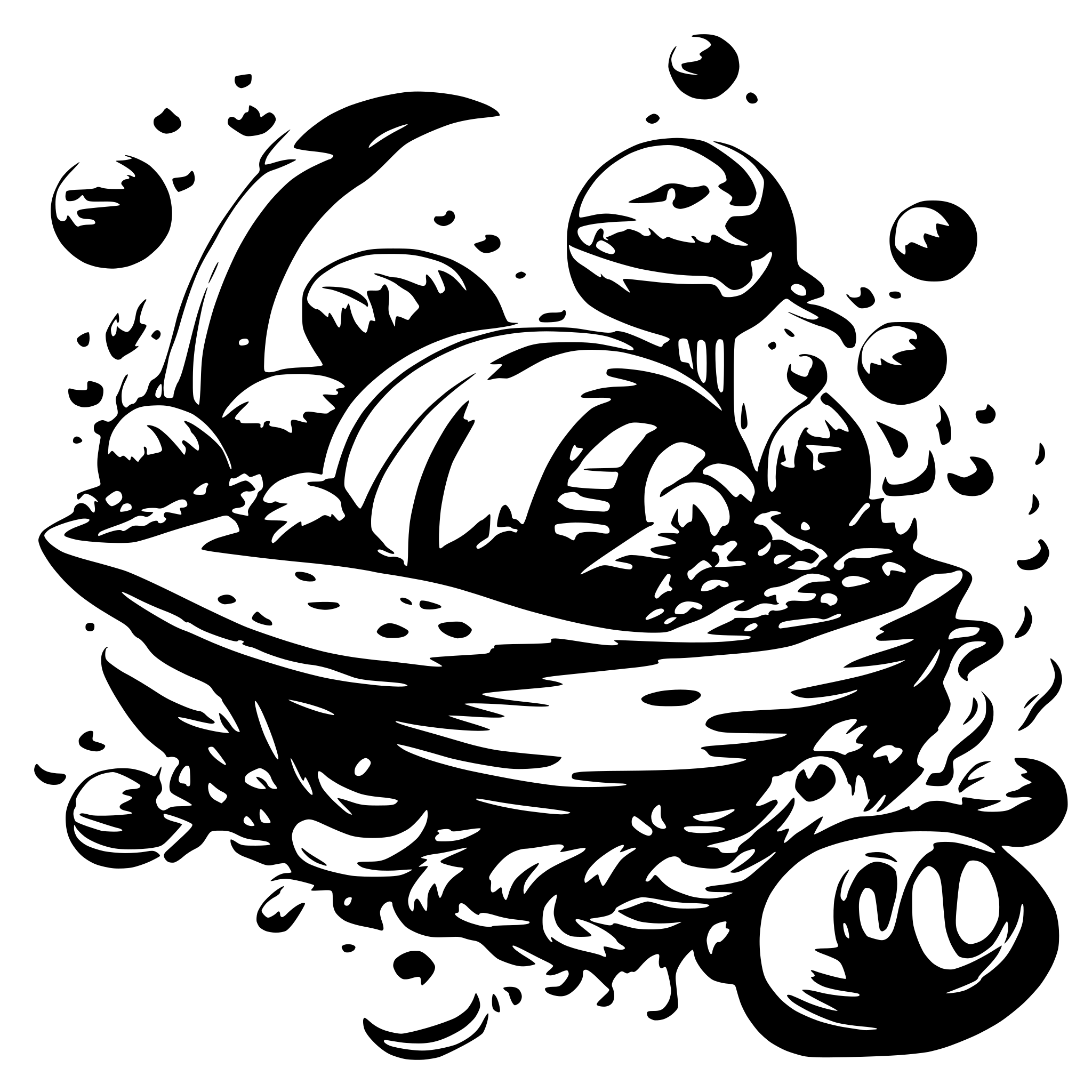 AI-generated SVG of a space jam