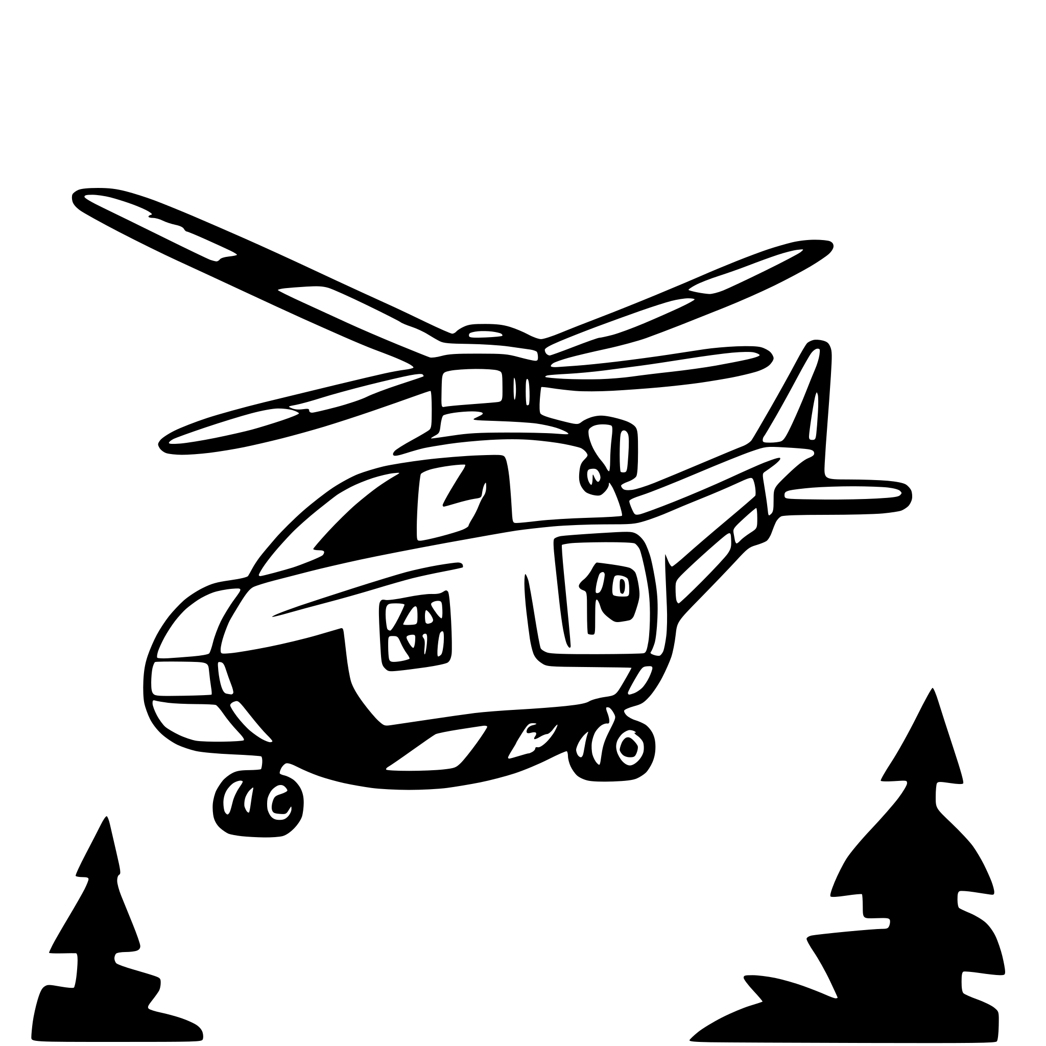 AI-generated SVG of a Military Helicopter