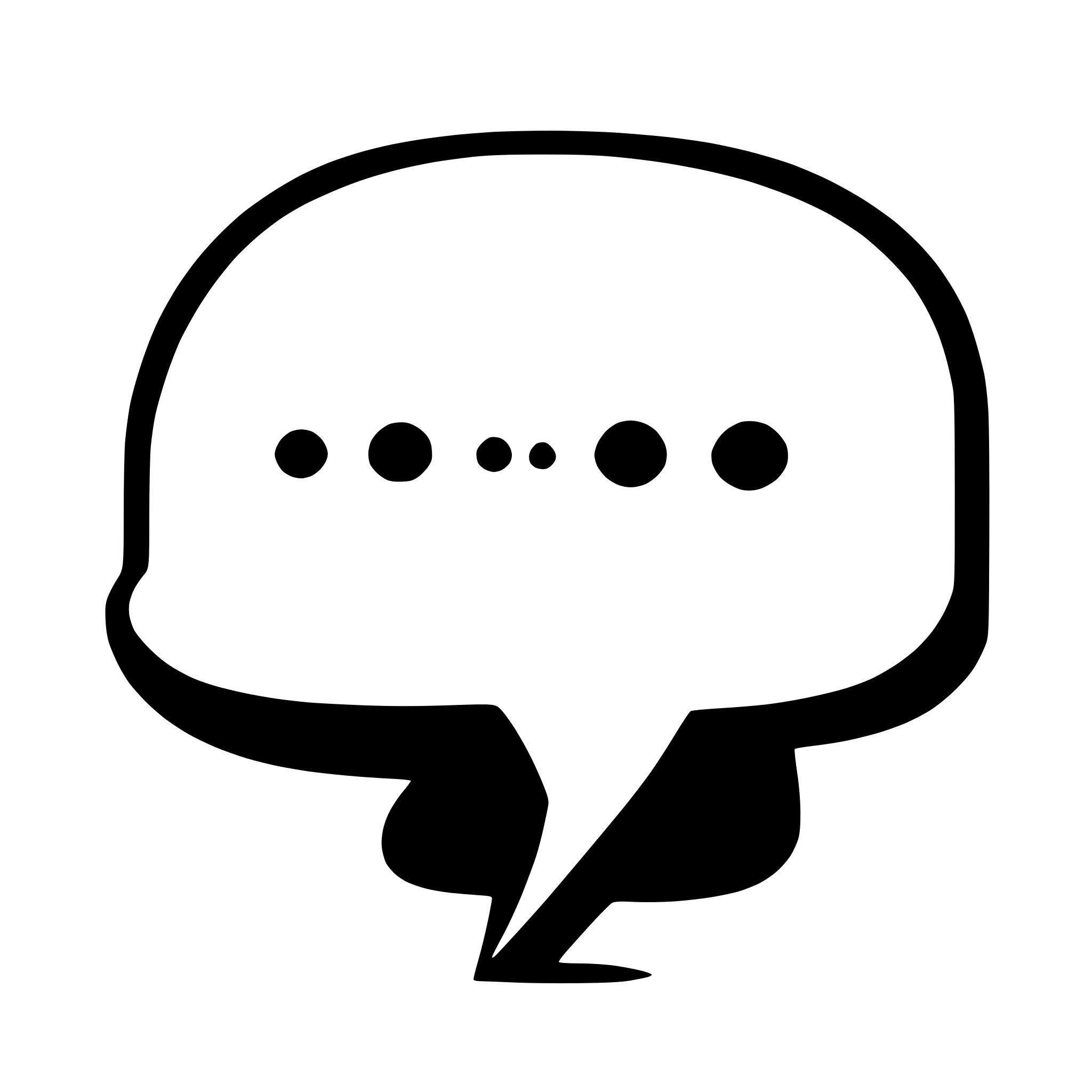 AI-generated SVG of 'simple chat bubble in blue'