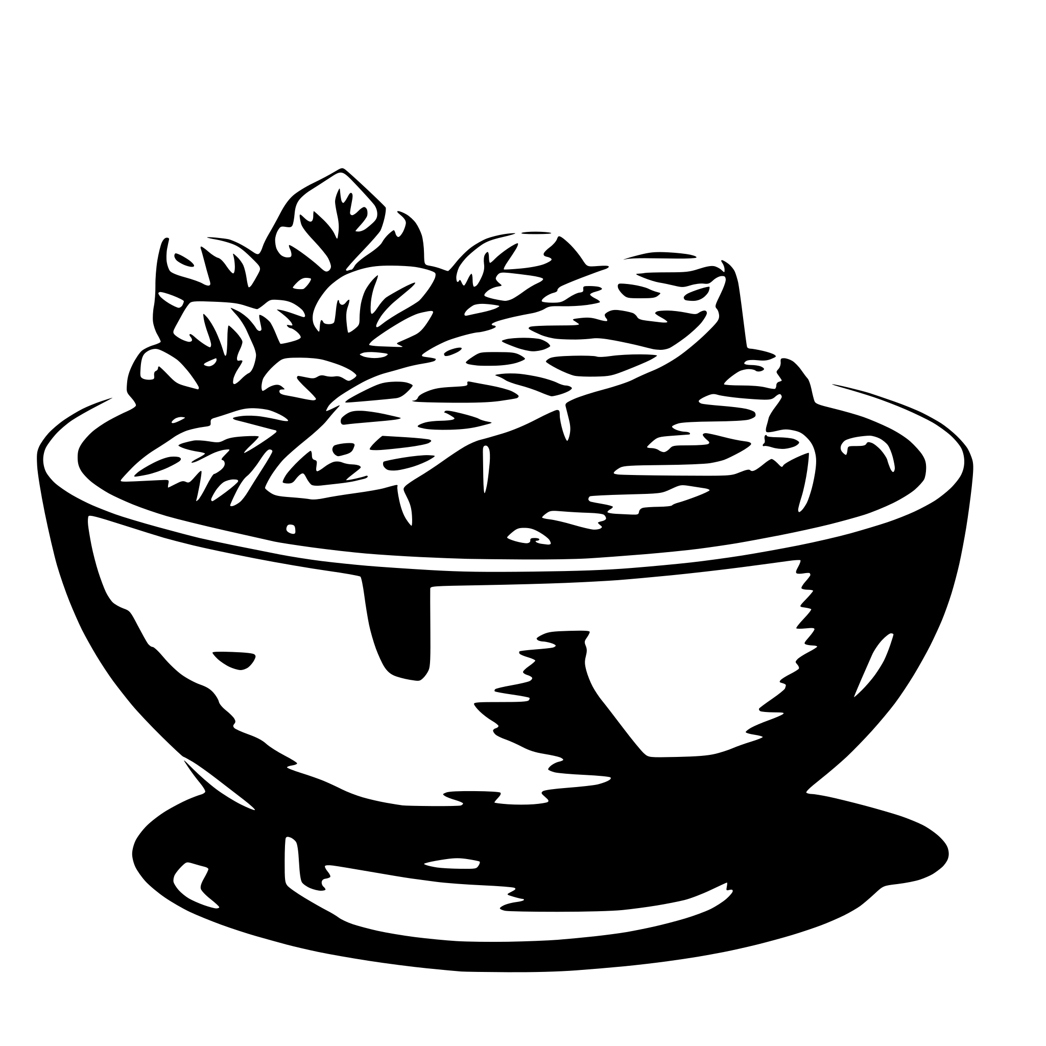 AI-generated SVG of 'Bowl of meat'