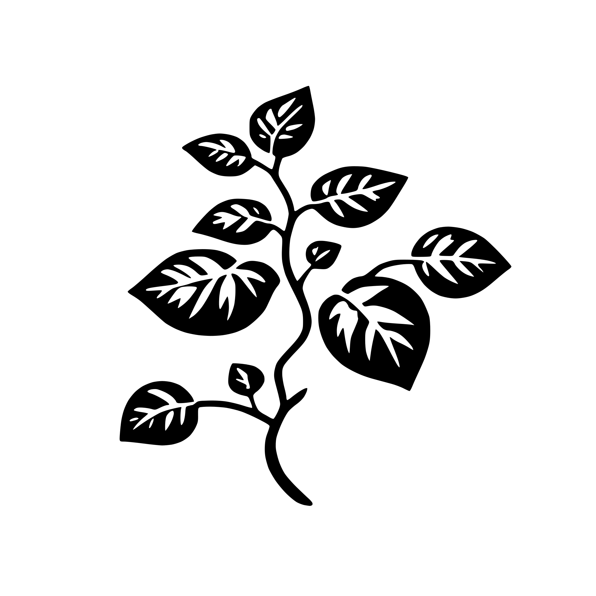 AI-generated SVG of a simple vine