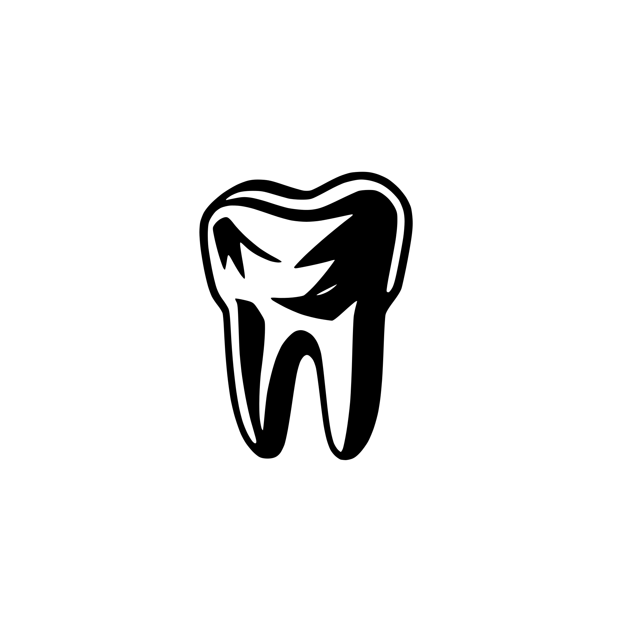 AI-generated SVG of a Dental tooth professional Logo Design