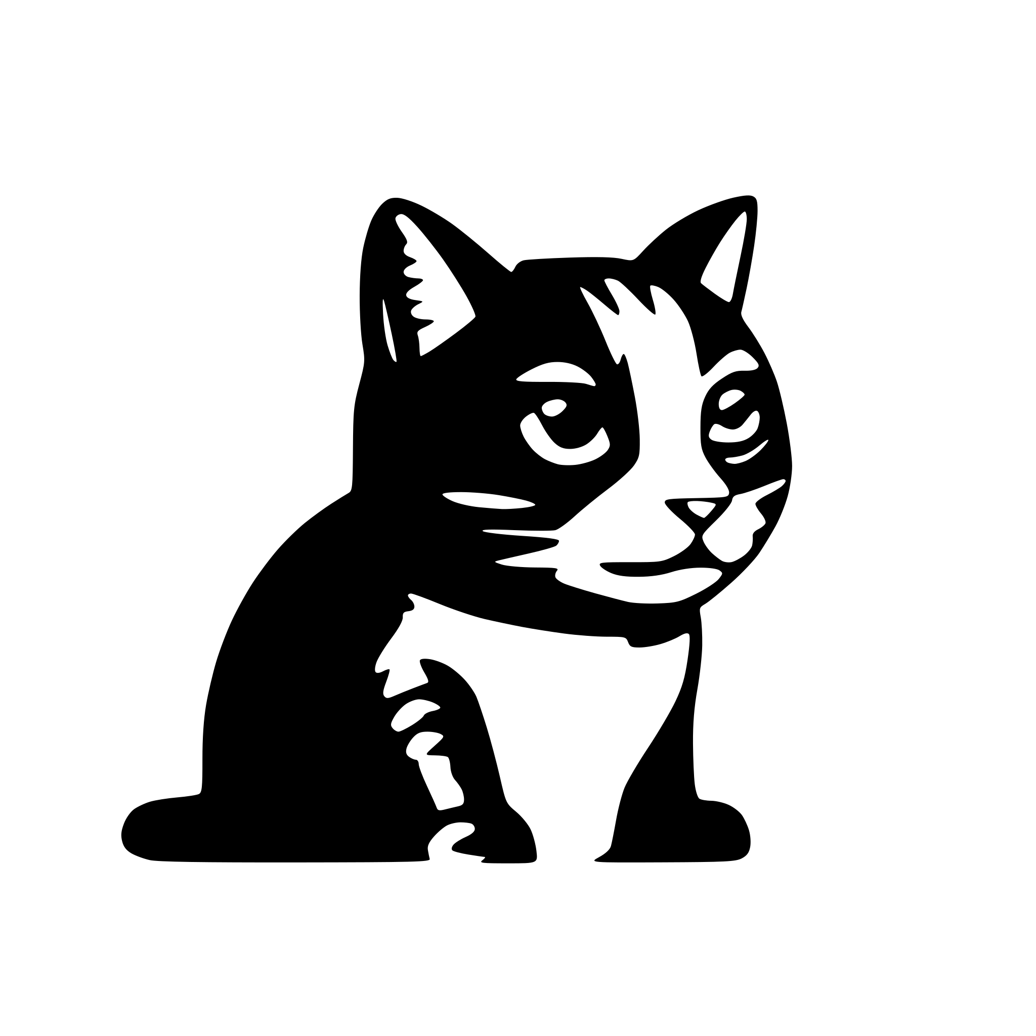 AI-generated SVG of 'cat without brain'