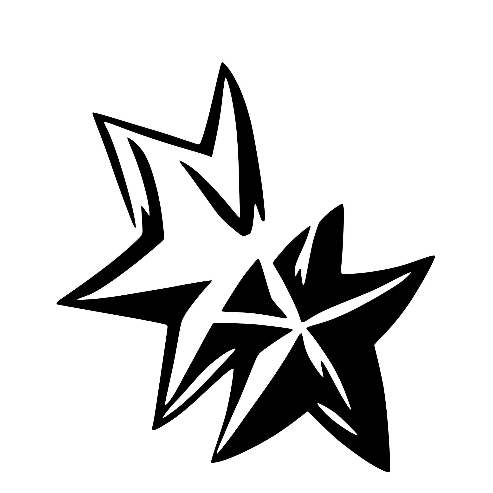AI-generated SVG of 'Star tail'