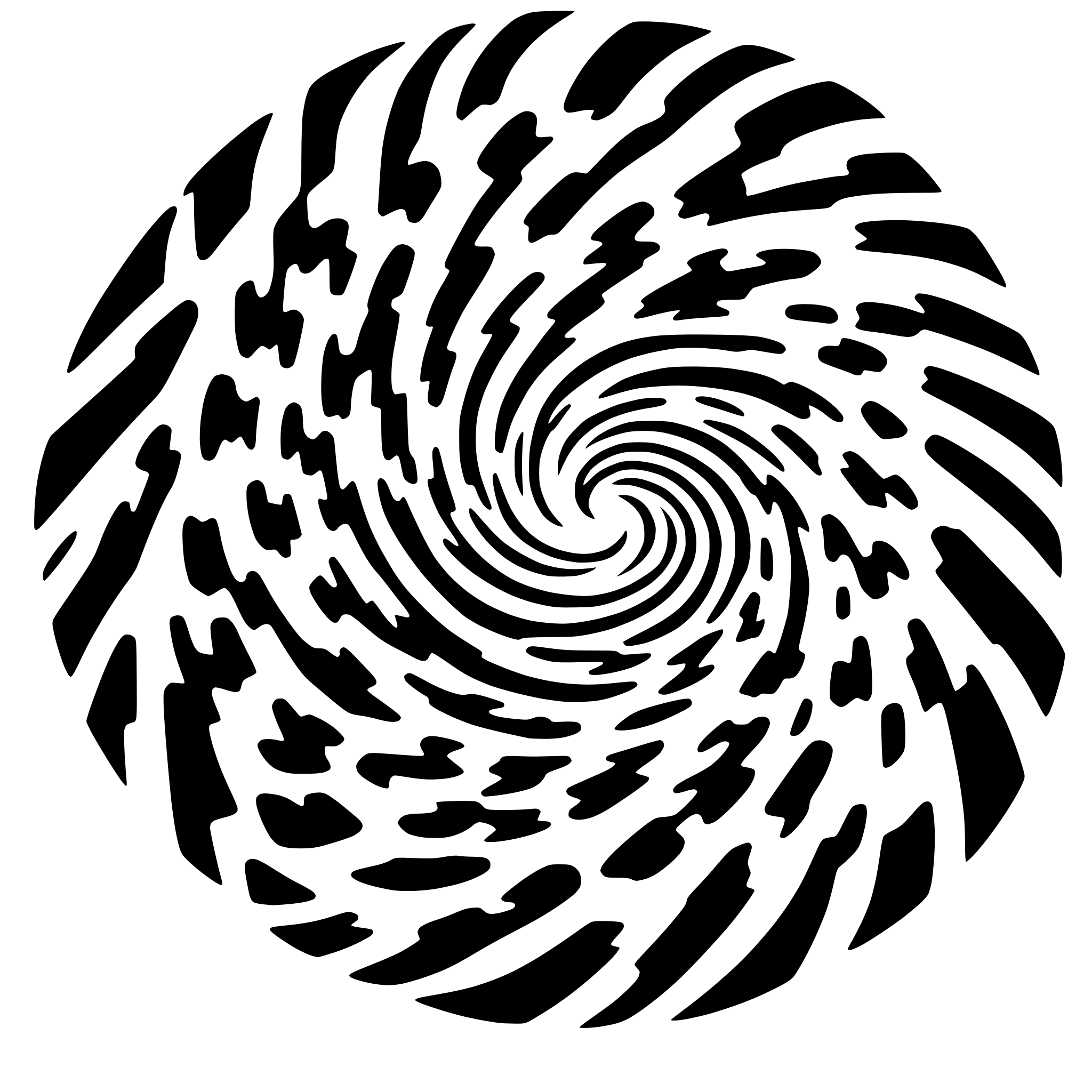 AI-generated SVG of a vortex swirl