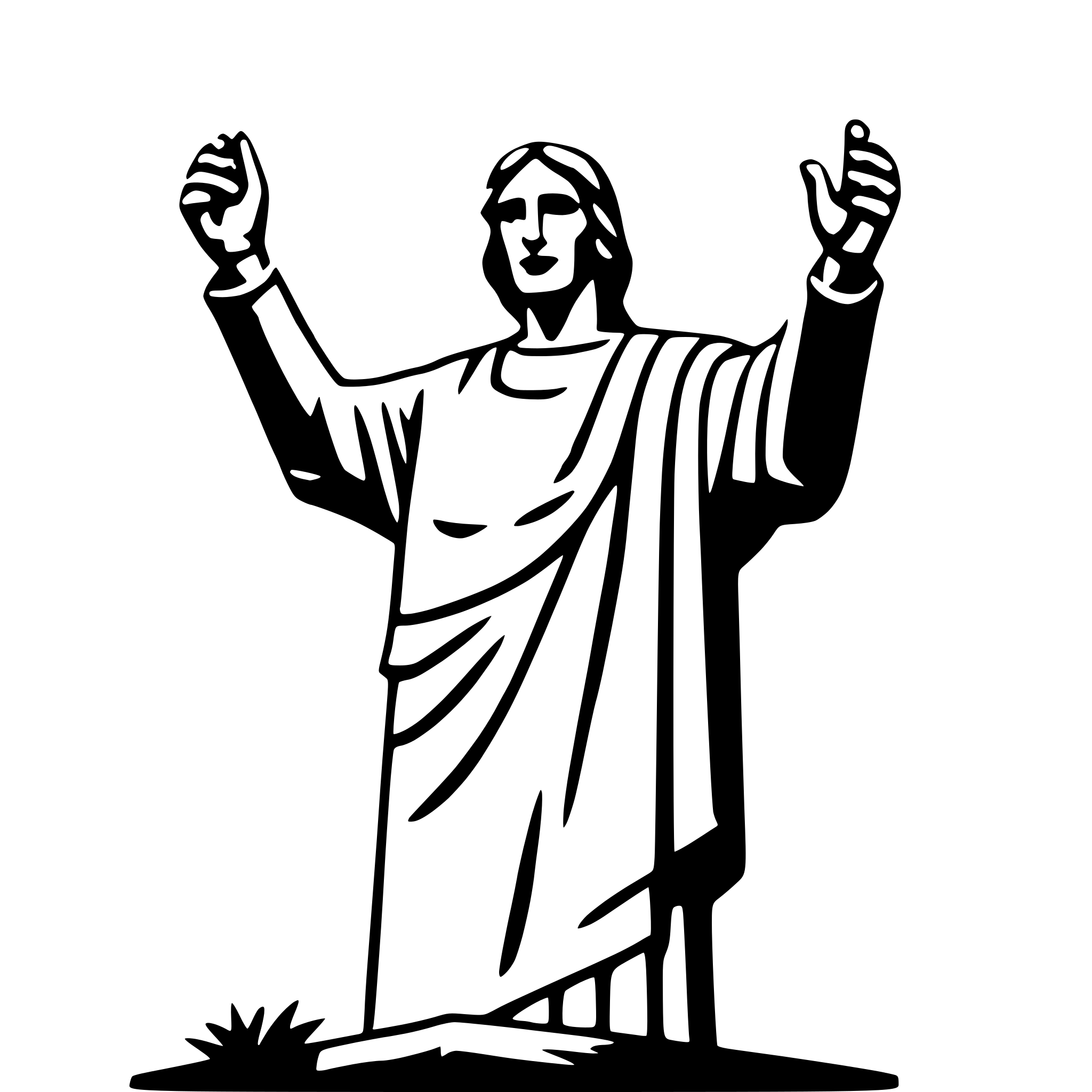 AI-generated SVG of 'christ the redeemer'