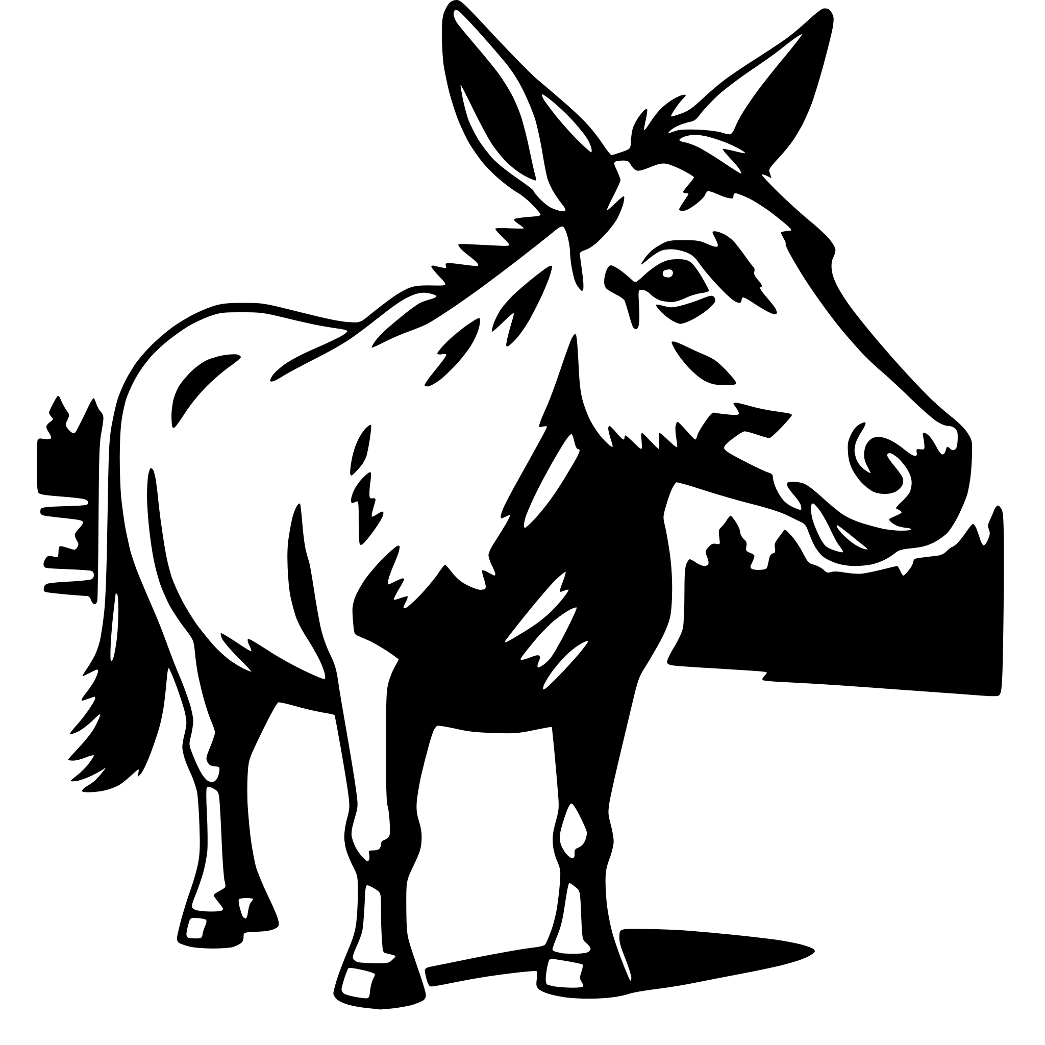 AI-generated SVG of 'mule'