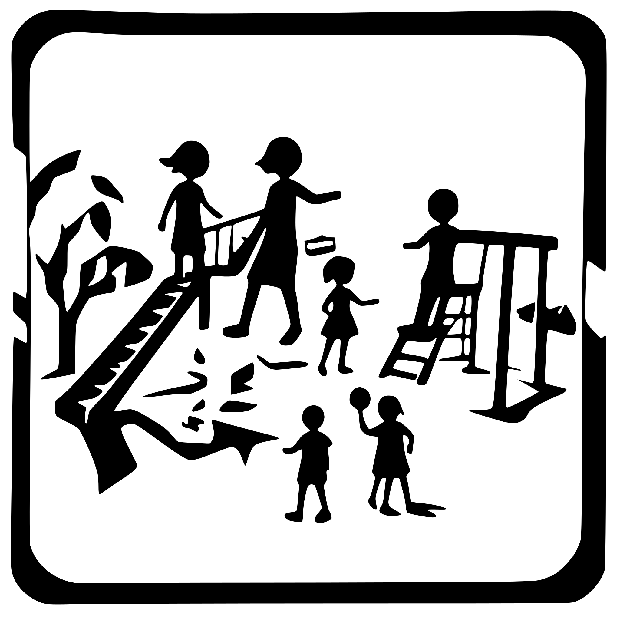 AI-generated SVG of a children playing on a playground