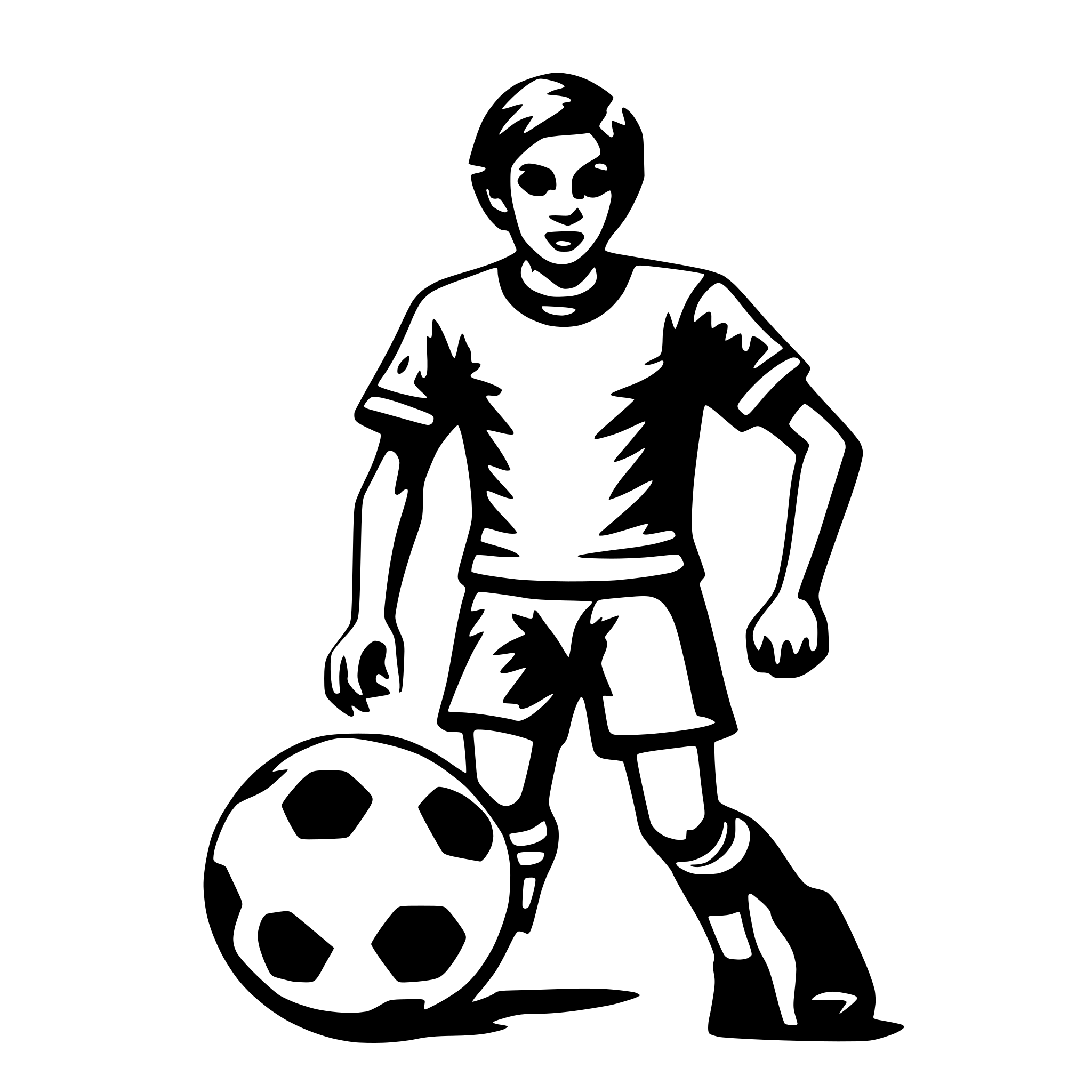 AI-generated SVG of 'soccer'