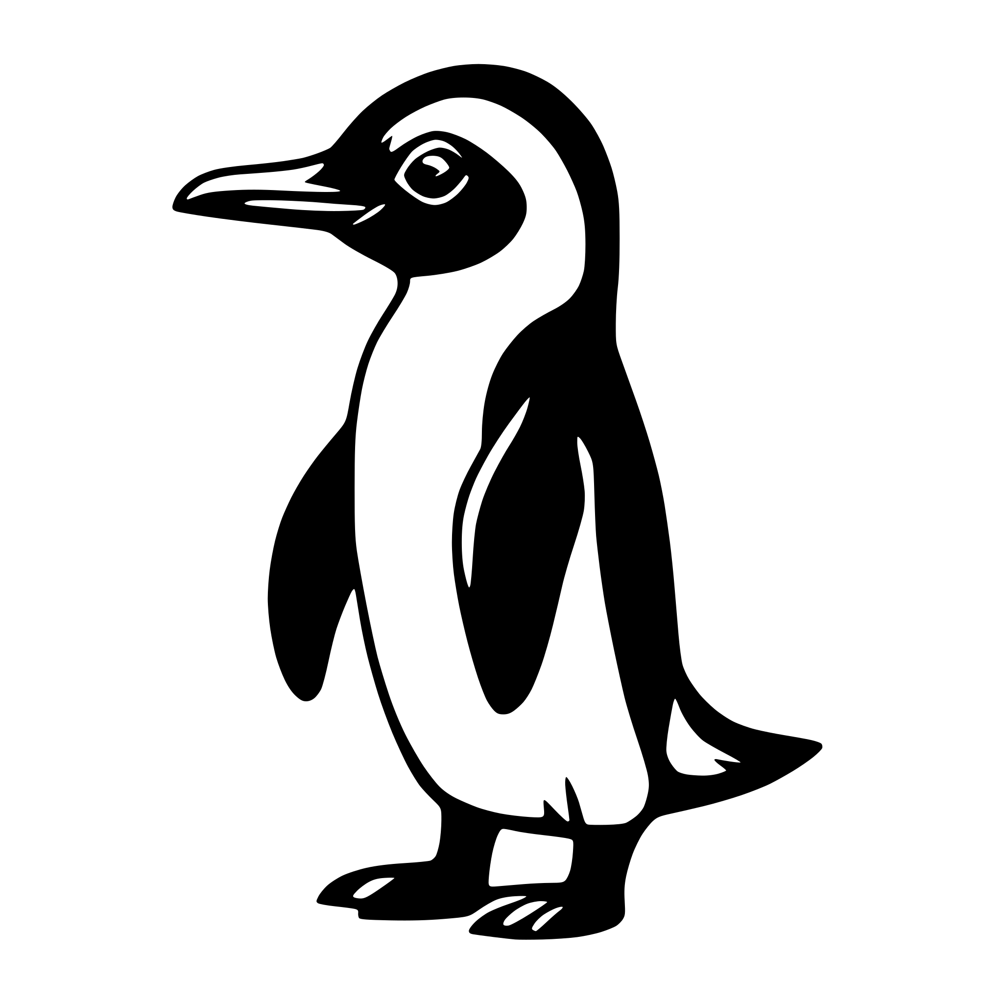 AI-generated SVG of 'penguin'