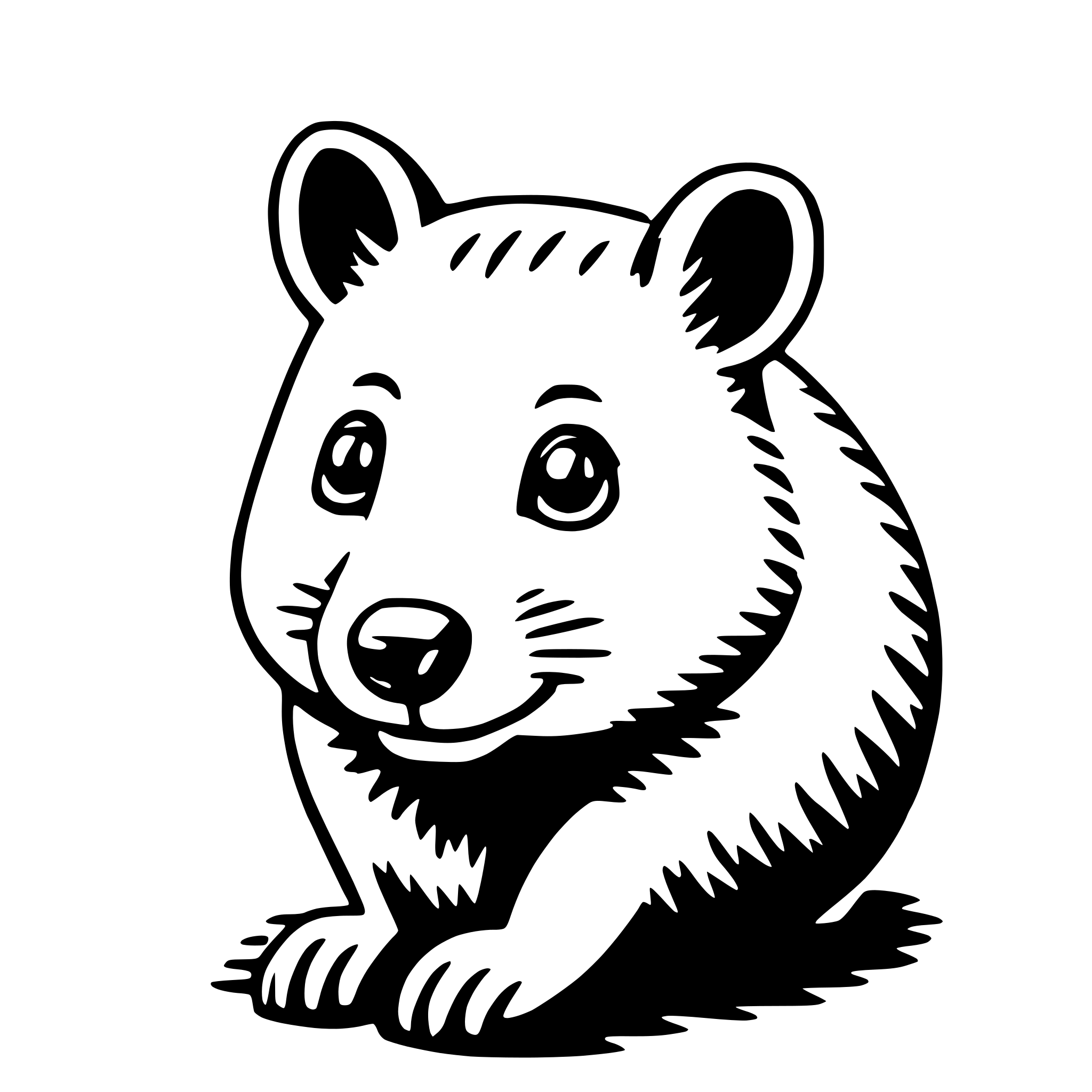 AI-generated SVG of 'quokka'