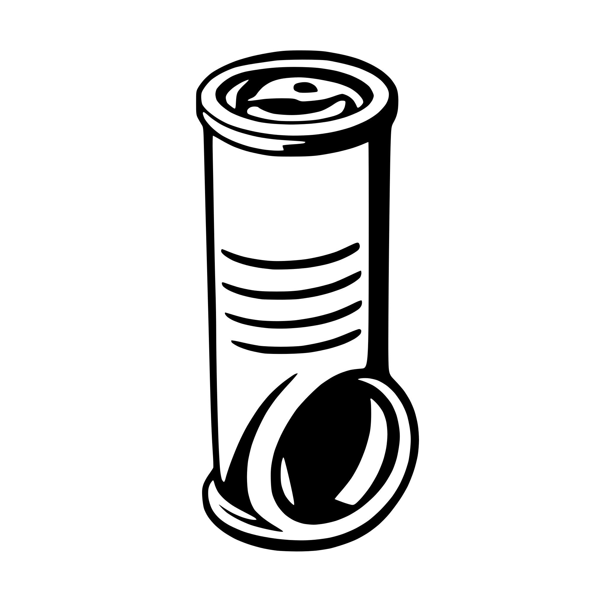 AI-generated SVG of a hollow cylinder