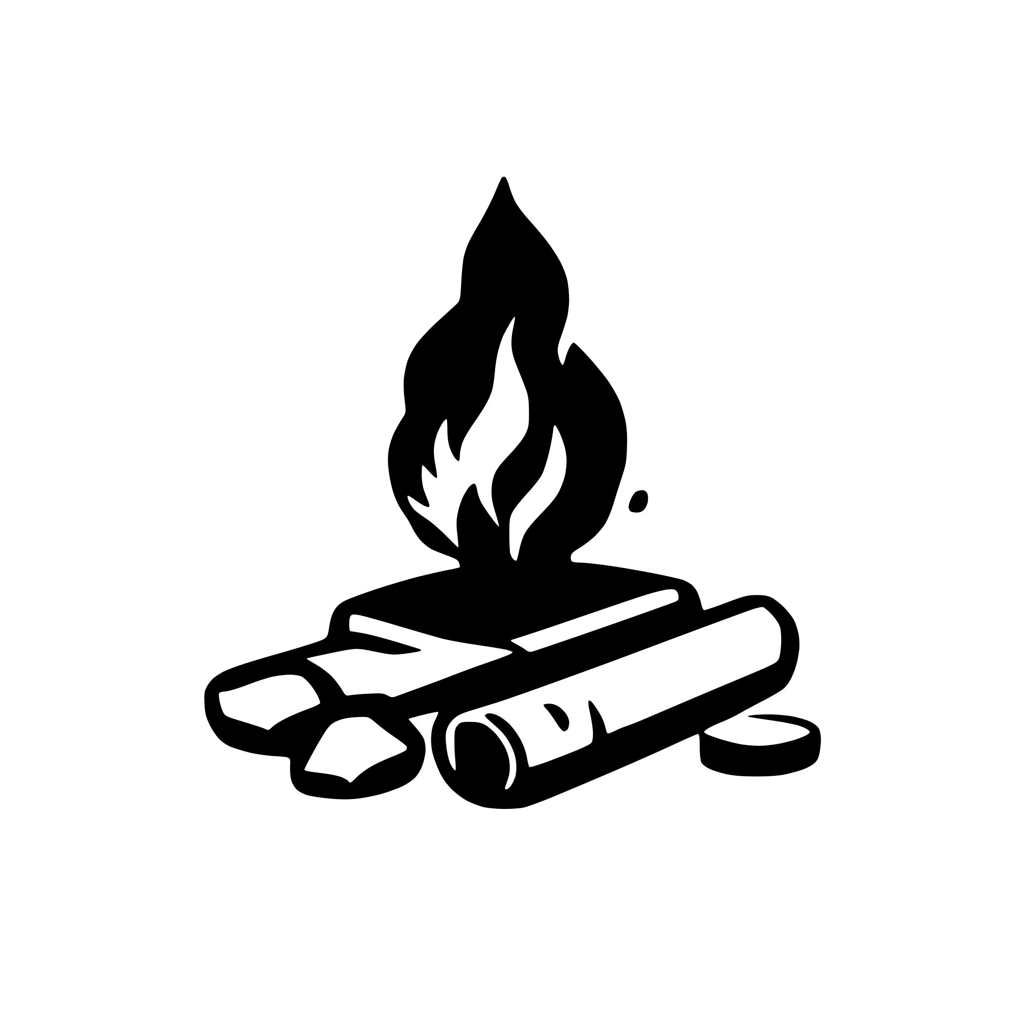 AI-generated SVG of a very simple extinguished campfire with no background AI-generated SVG of a very simple extinguished campfire with no background