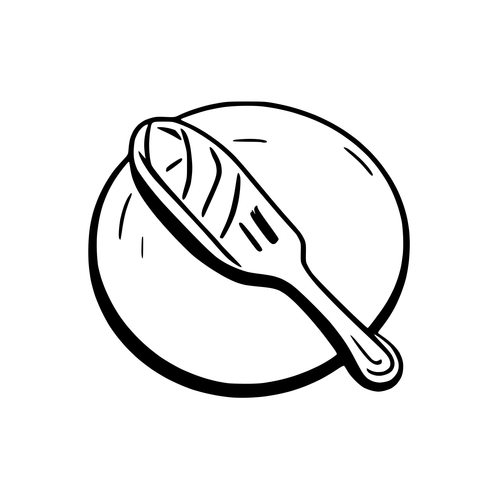 AI-generated SVG of a a baguette in the shape of fork