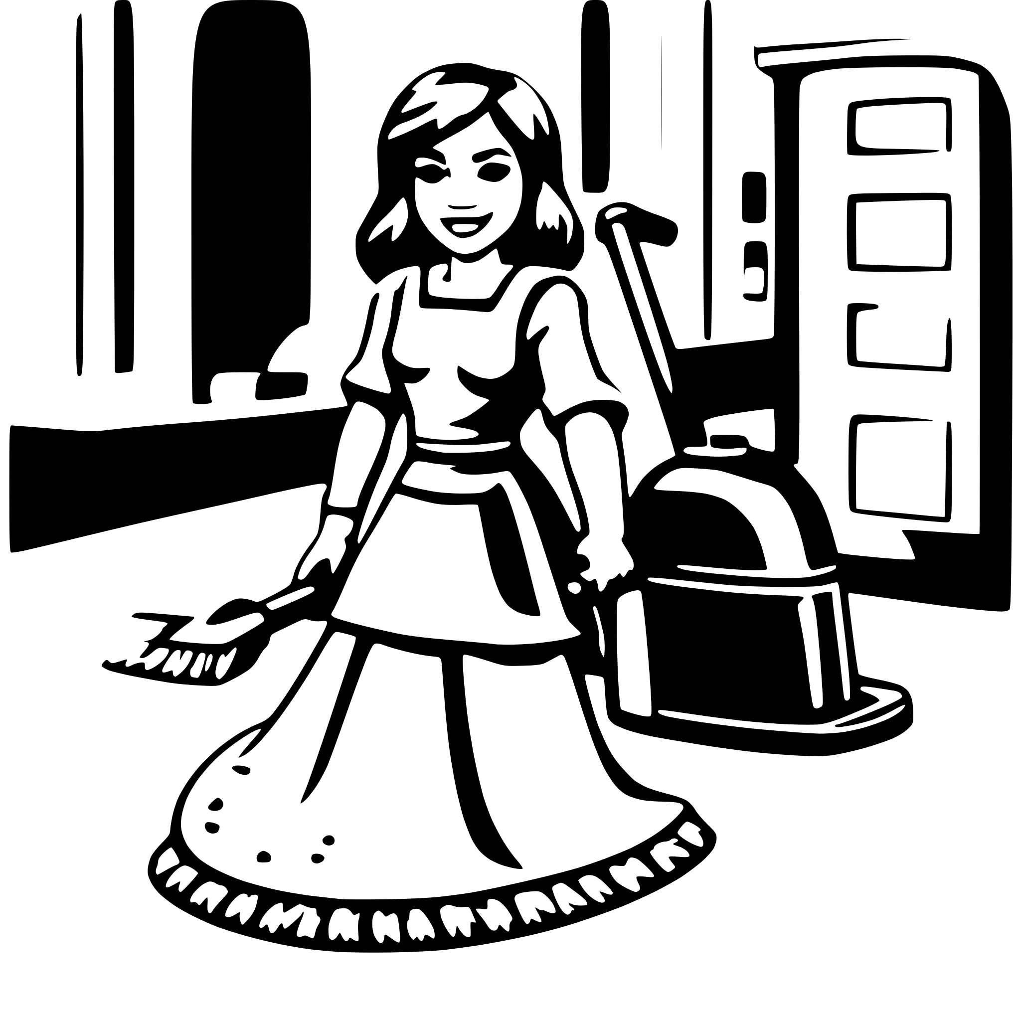 AI-generated SVG of 'Bbw woman carpet cleaner'