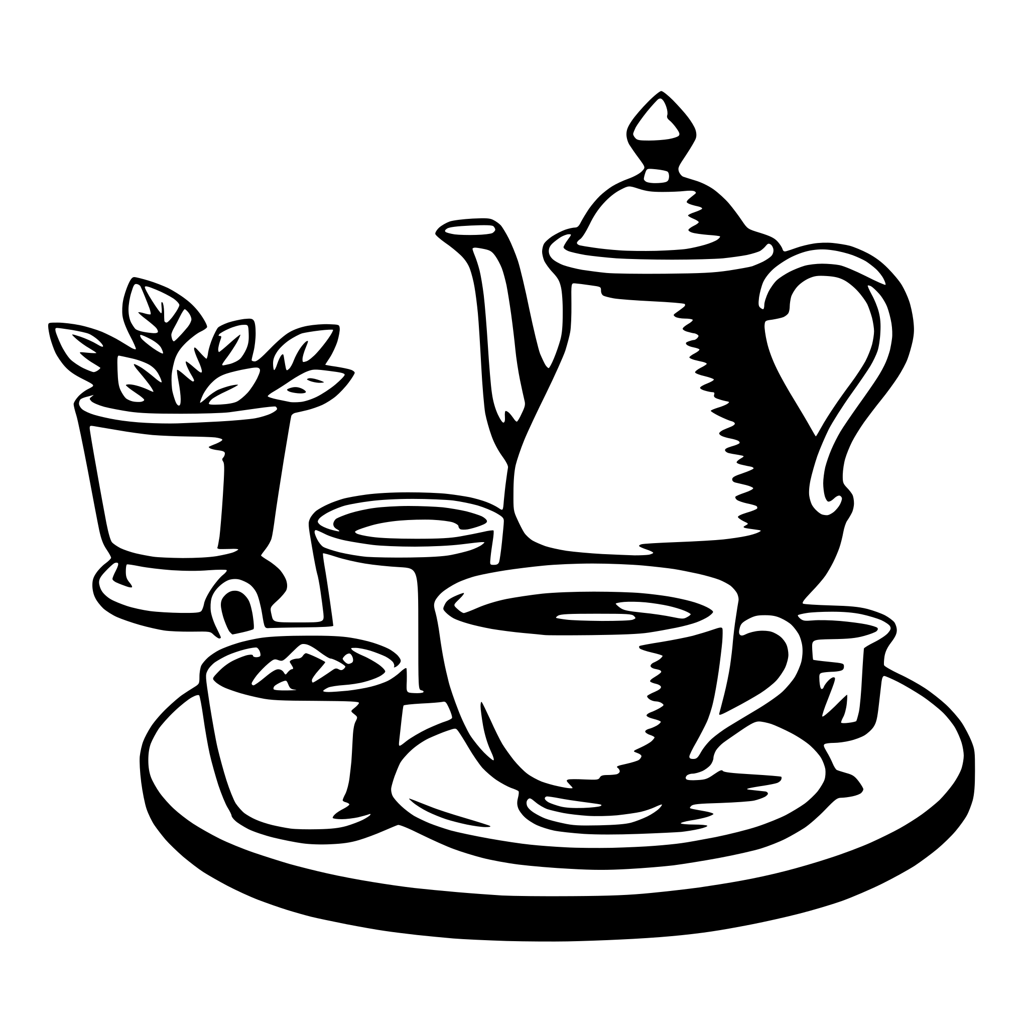 AI-generated SVG of a tea
