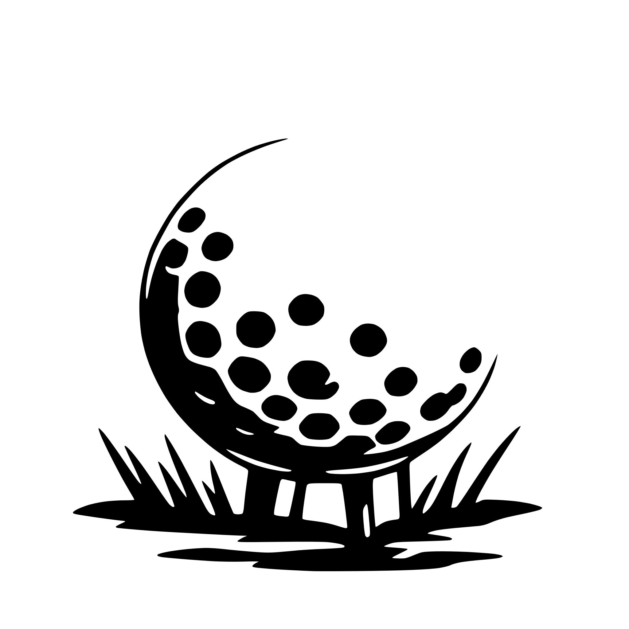 AI-generated SVG of 'golf ball'