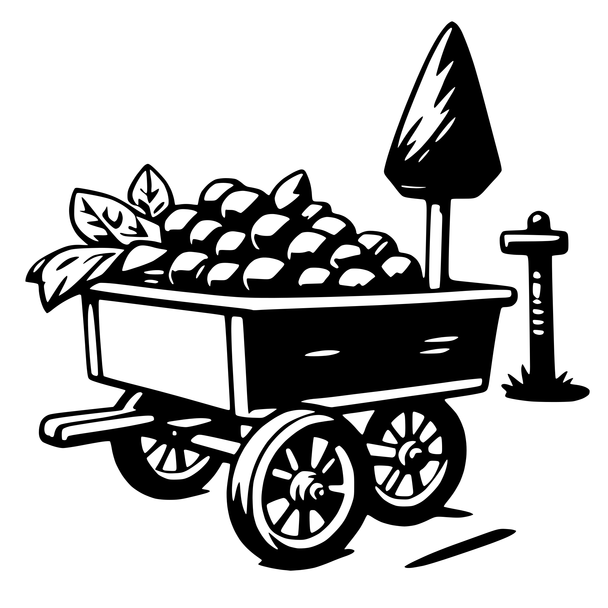 AI-generated SVG of a cart