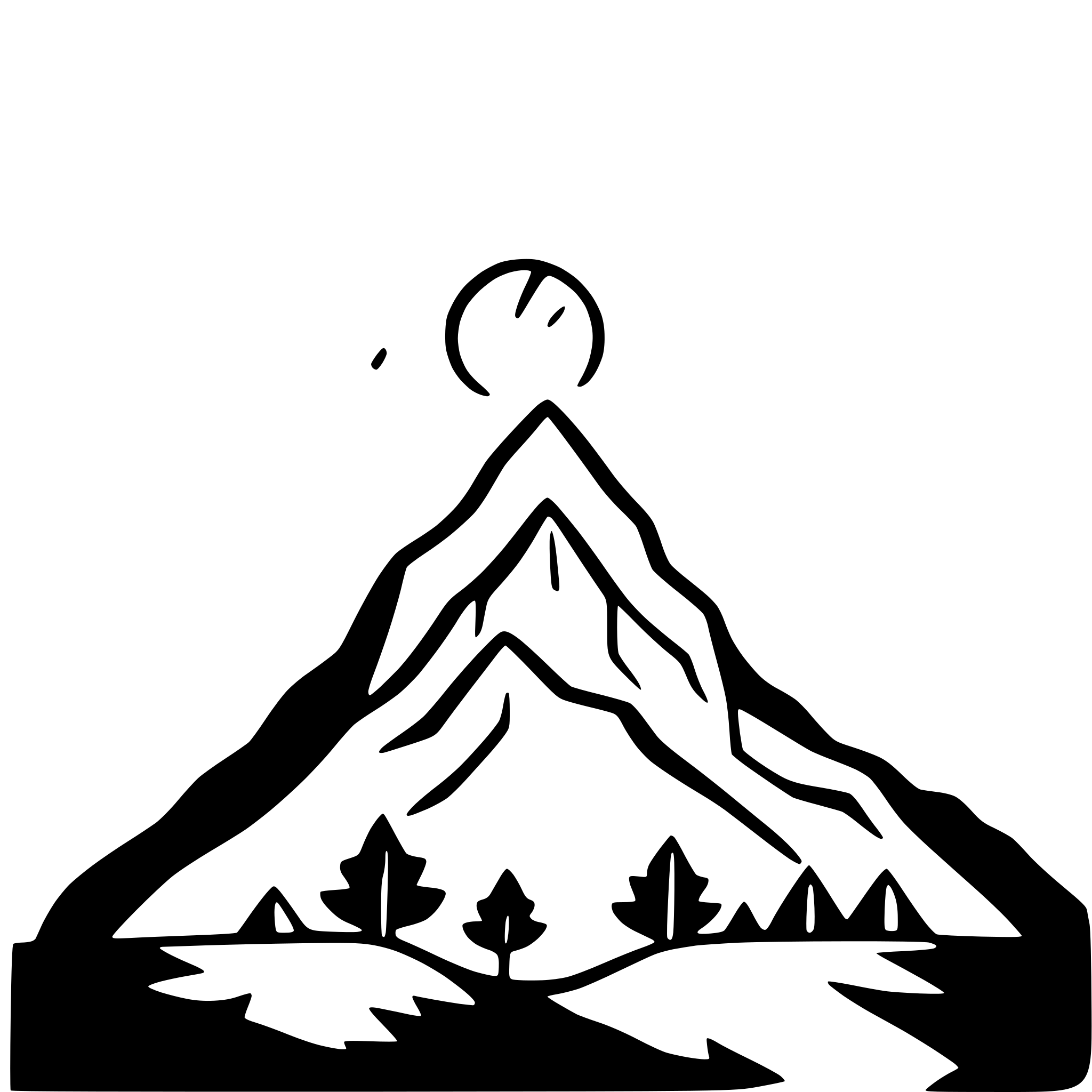 AI-generated SVG of 'minimalist mountains with sun'