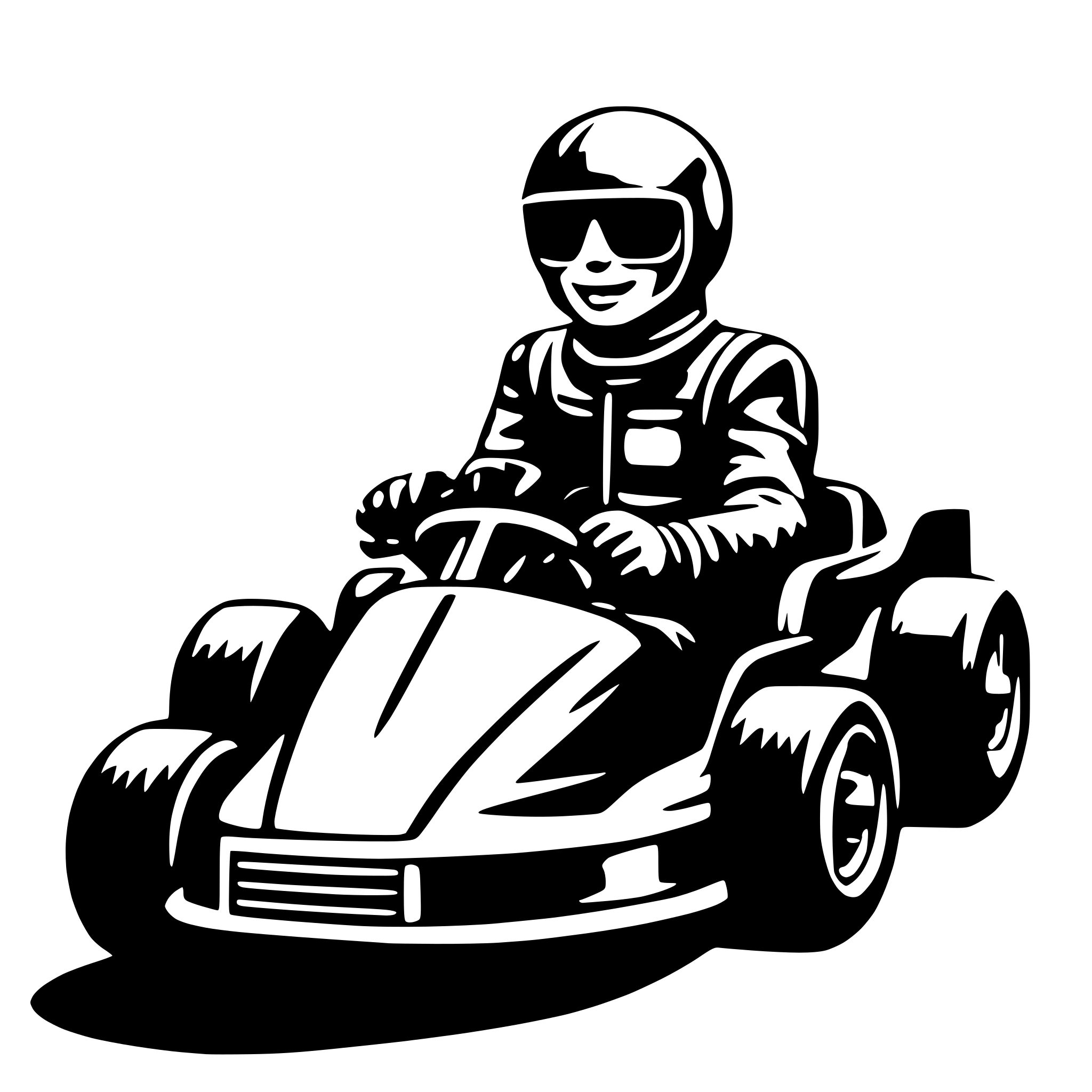 AI-generated SVG of 'go-kart'