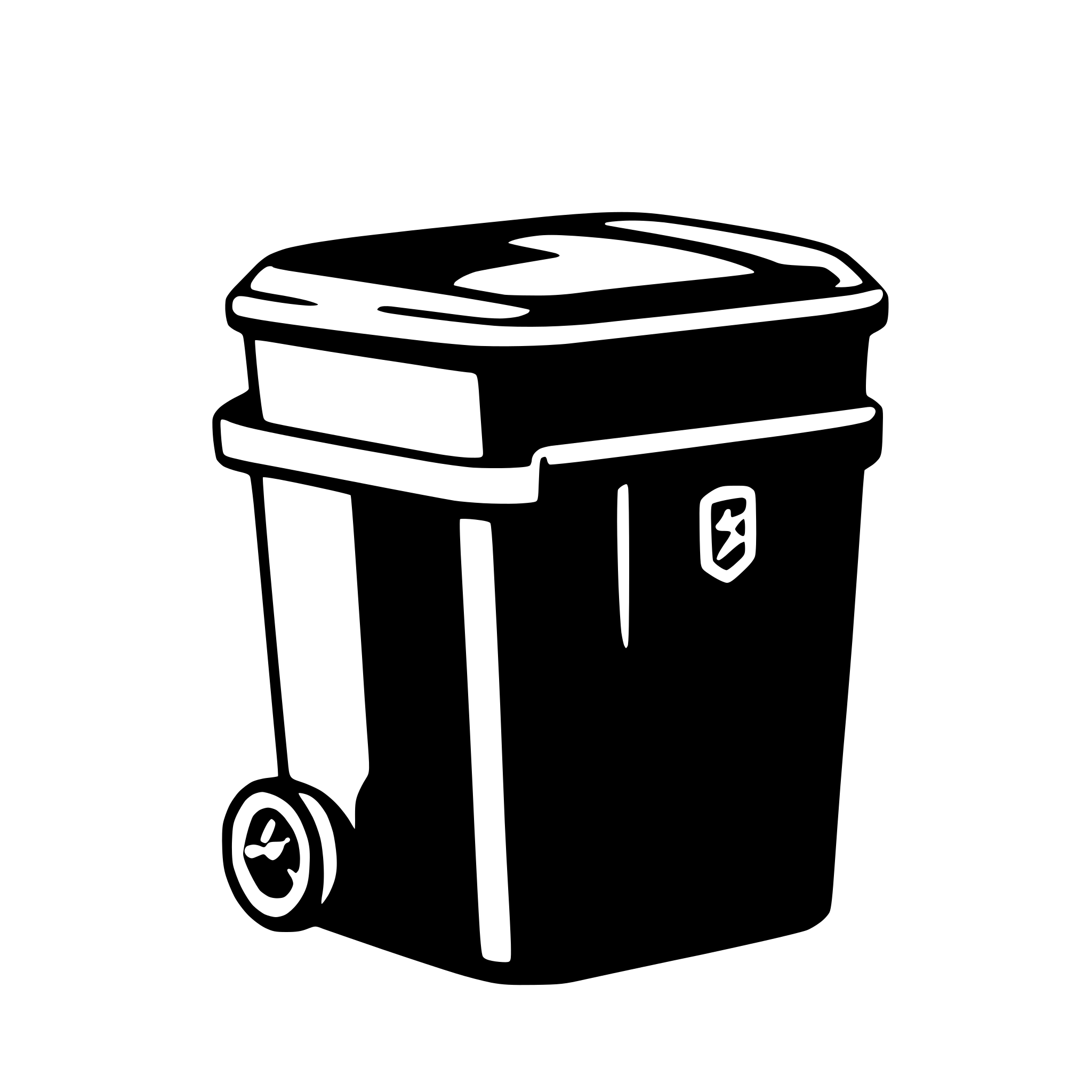 AI-generated SVG of 'trash bin'