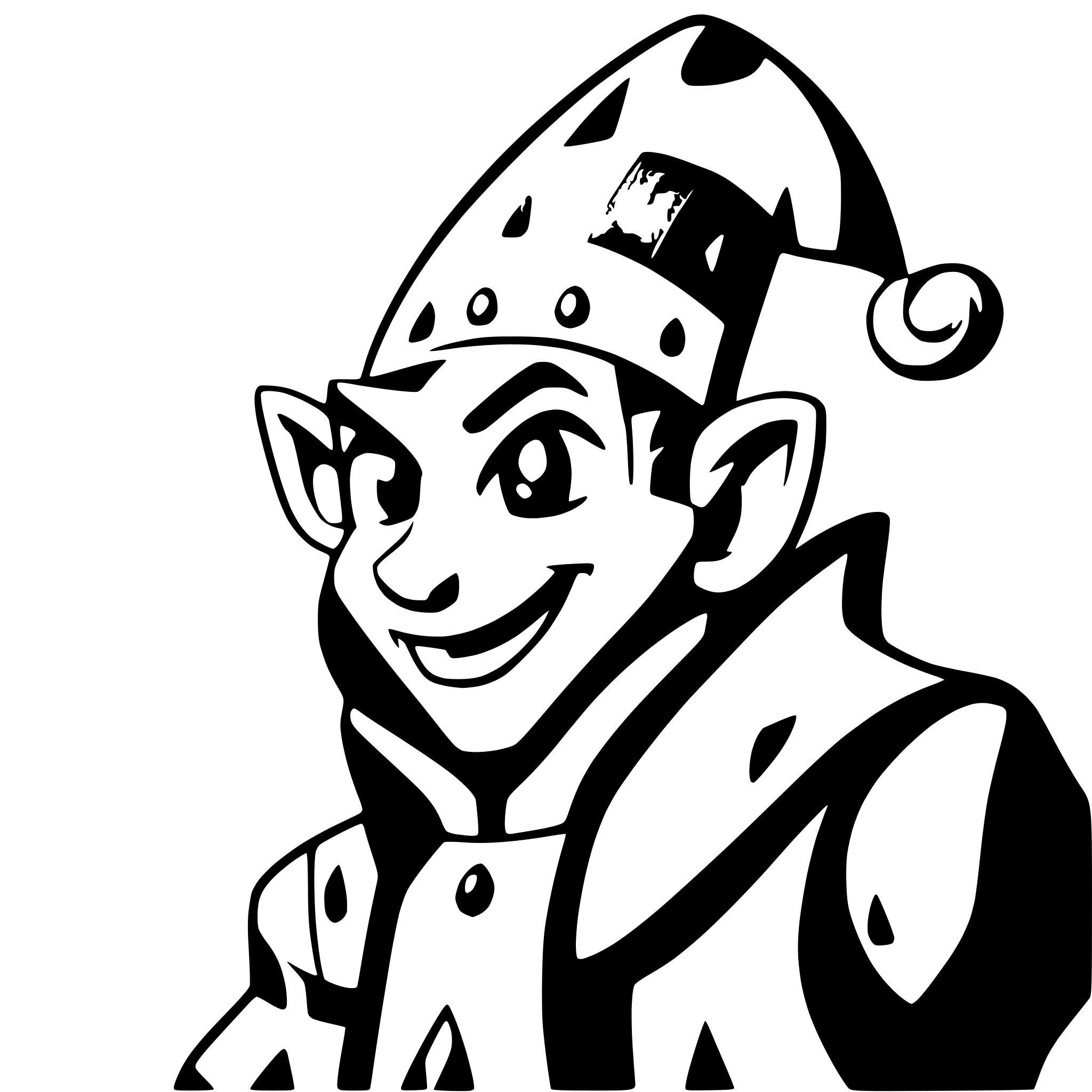 AI-generated SVG of a Court jester