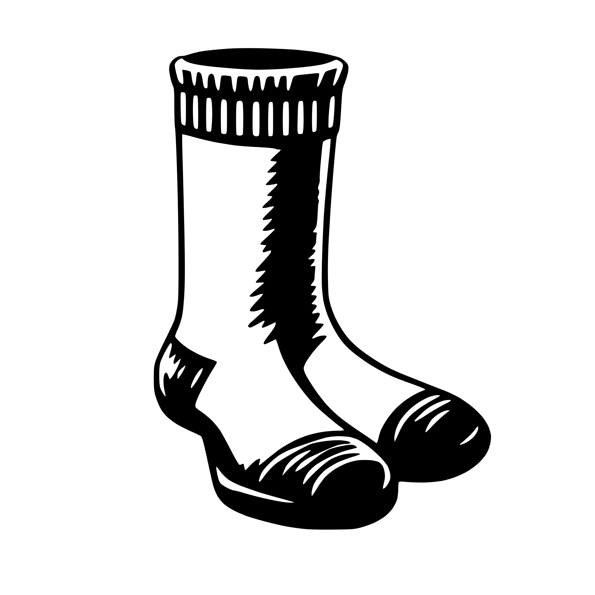 AI-generated SVG of 'sock'