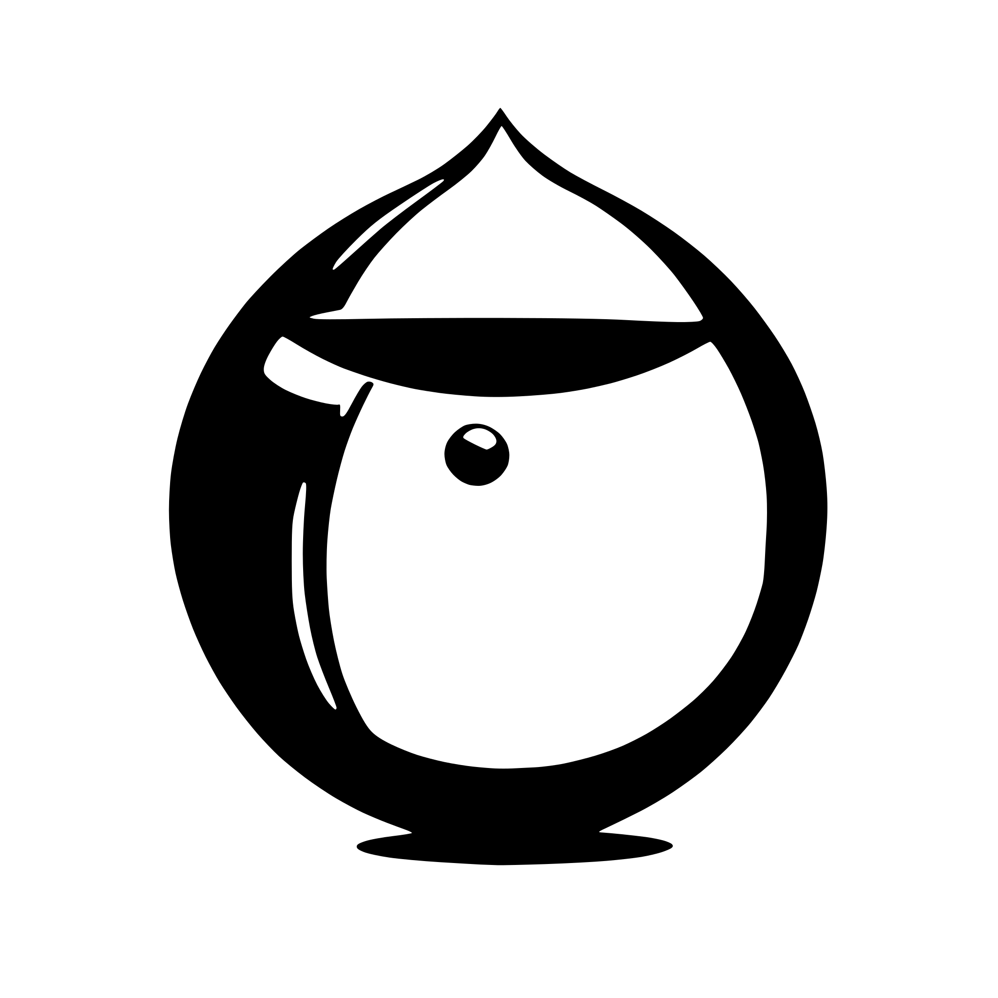 AI-generated SVG of a Hemispherical droplet onto a flat surface