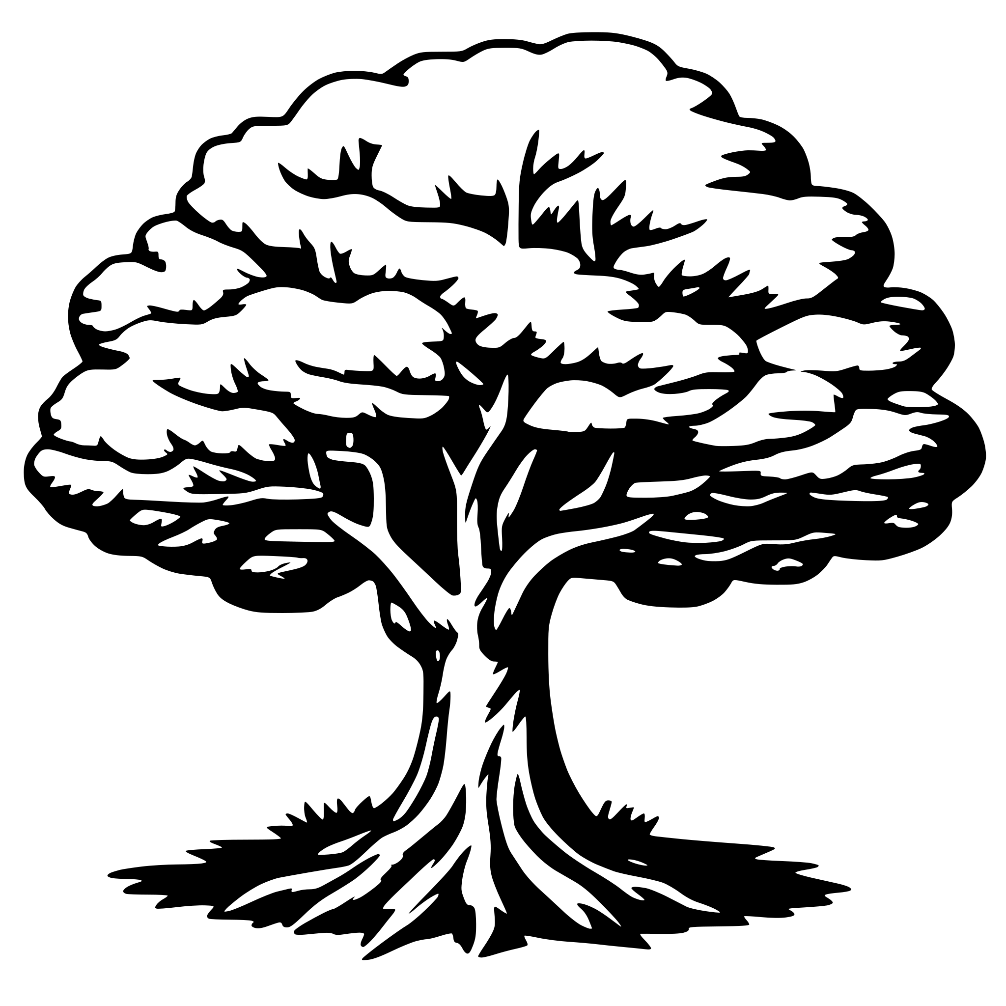AI-generated SVG of a tree