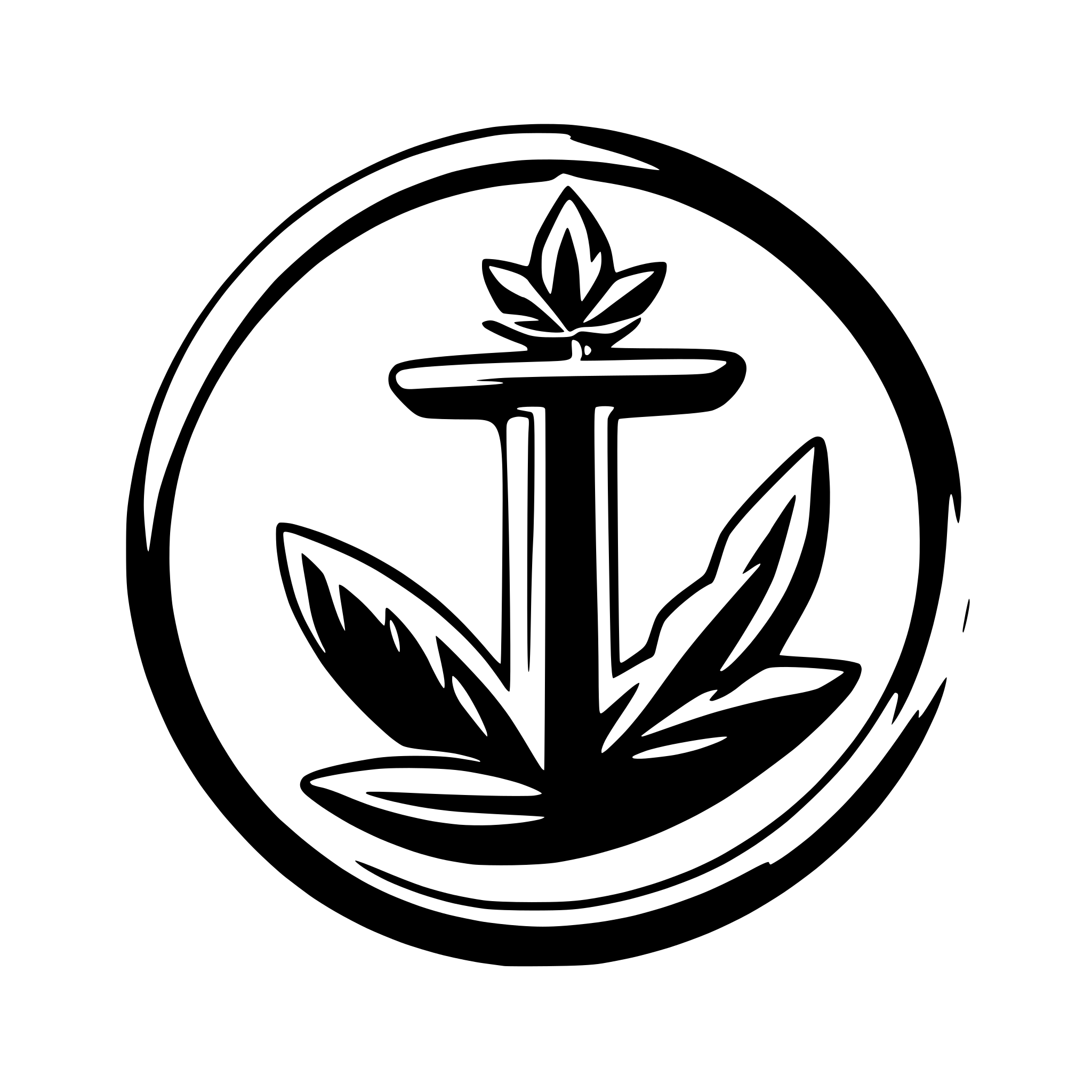 AI-generated SVG of 'Cannabis Anchor'
