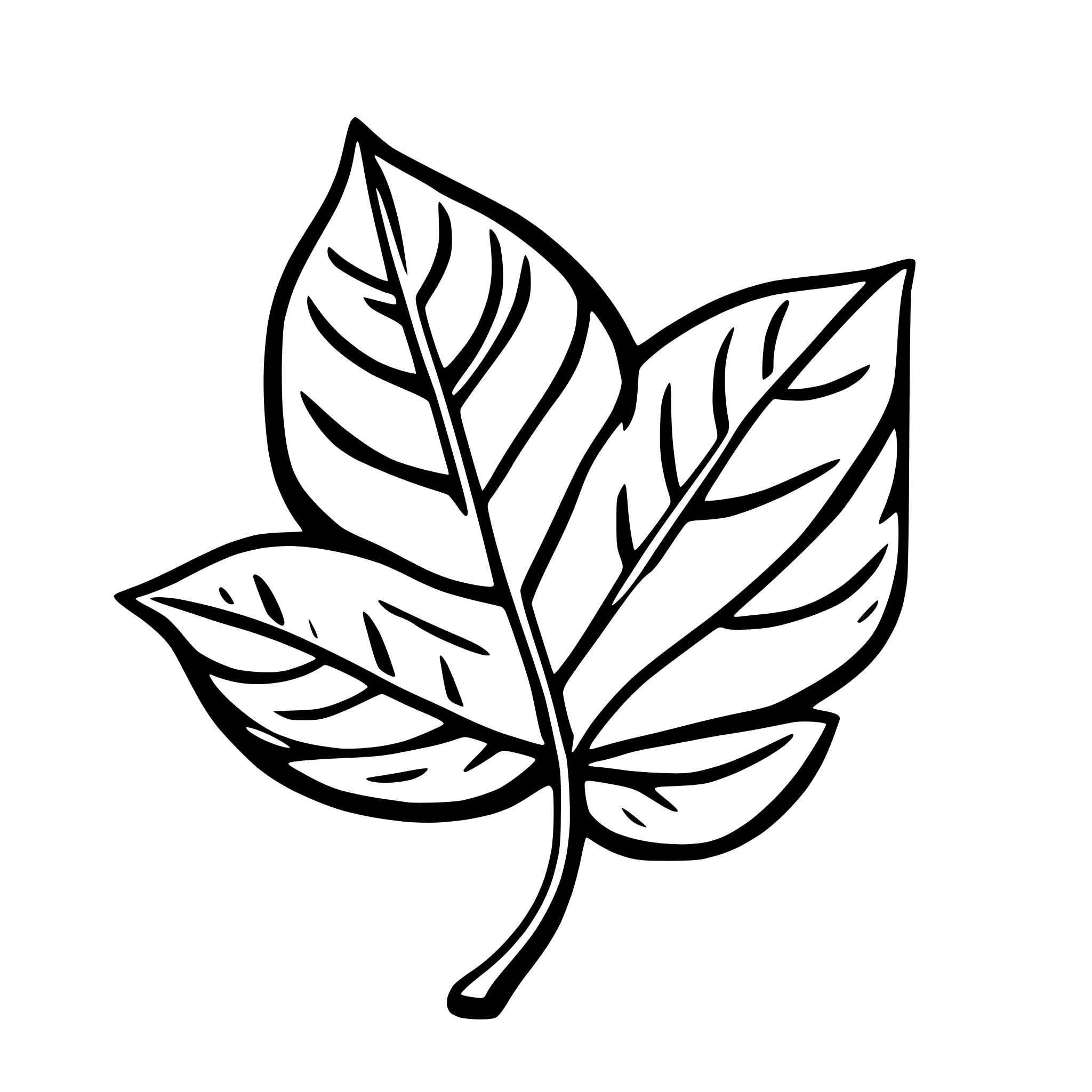 AI-generated SVG of a leaf