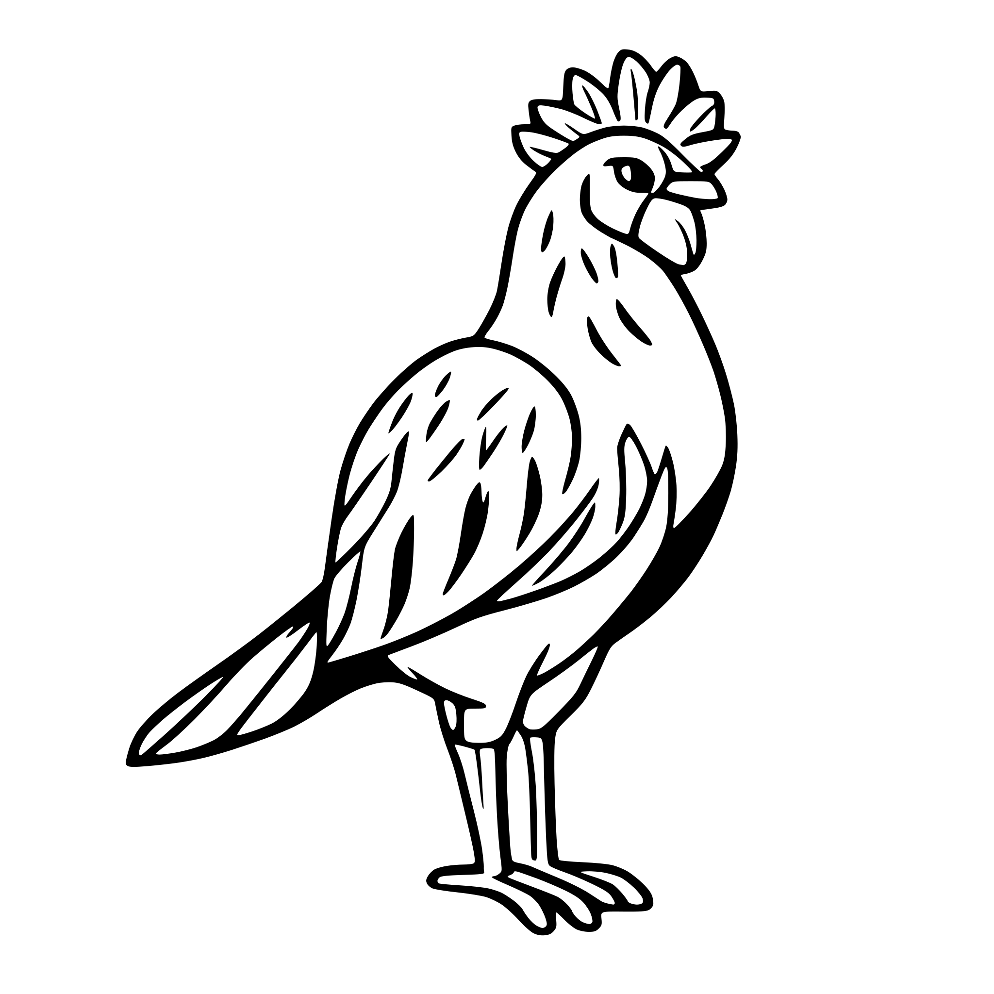 AI-generated SVG of a cock