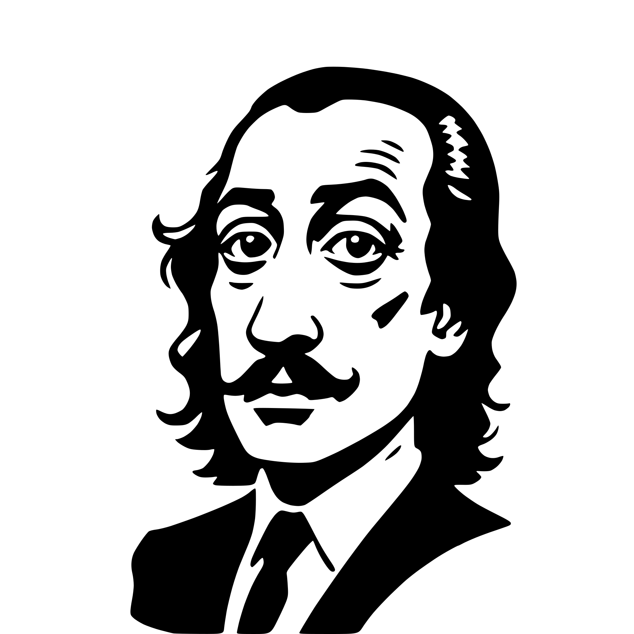AI-generated SVG of 'salvador dali'