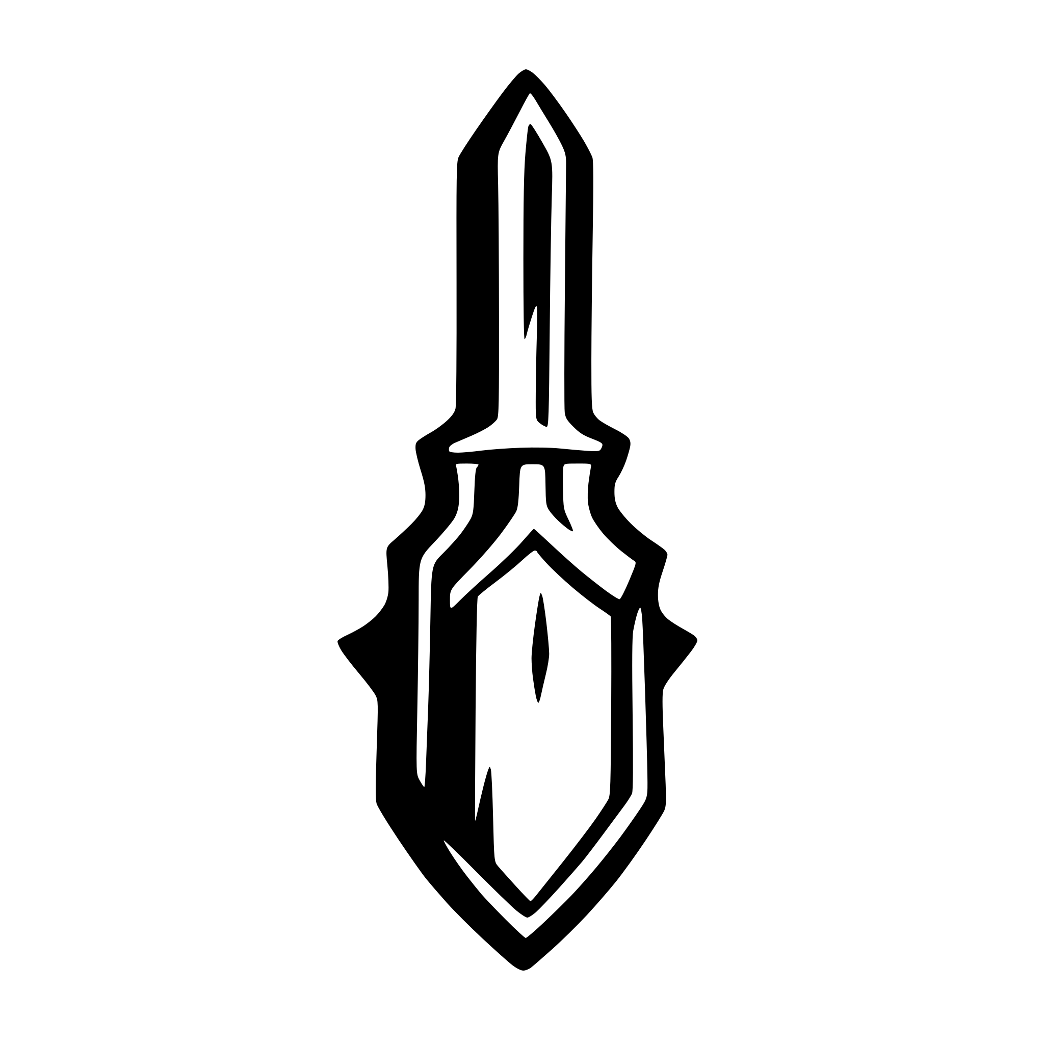 AI-generated SVG of a plain sword