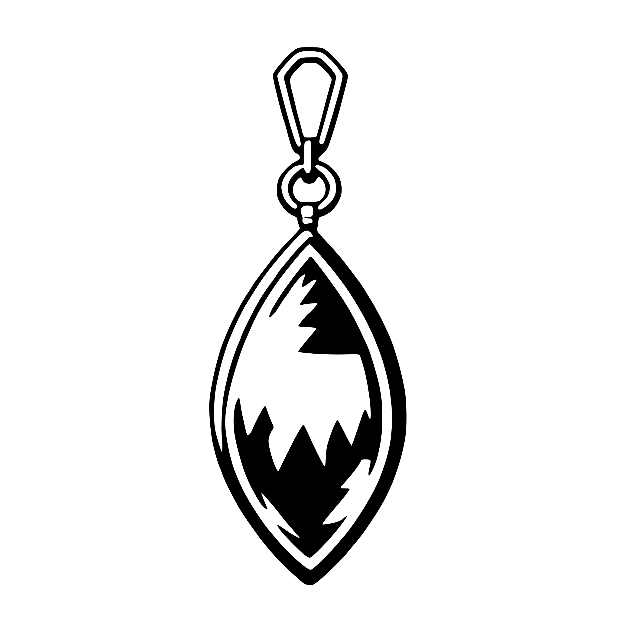 AI-generated SVG of a pendant