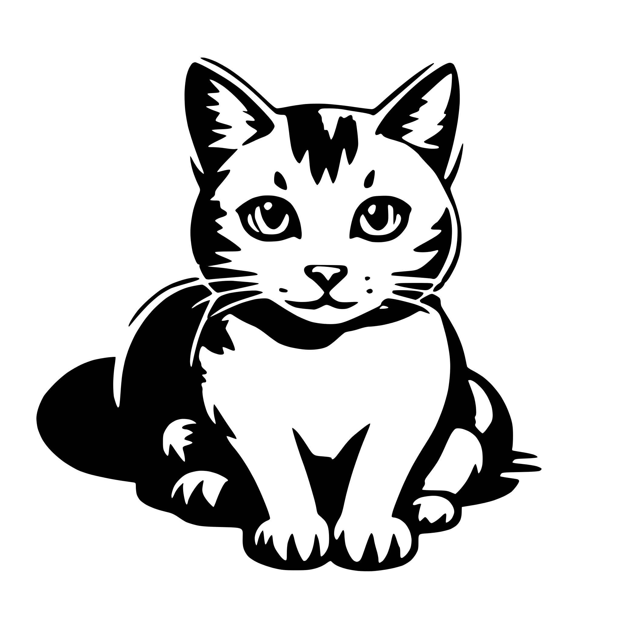 AI-generated SVG of a Cat