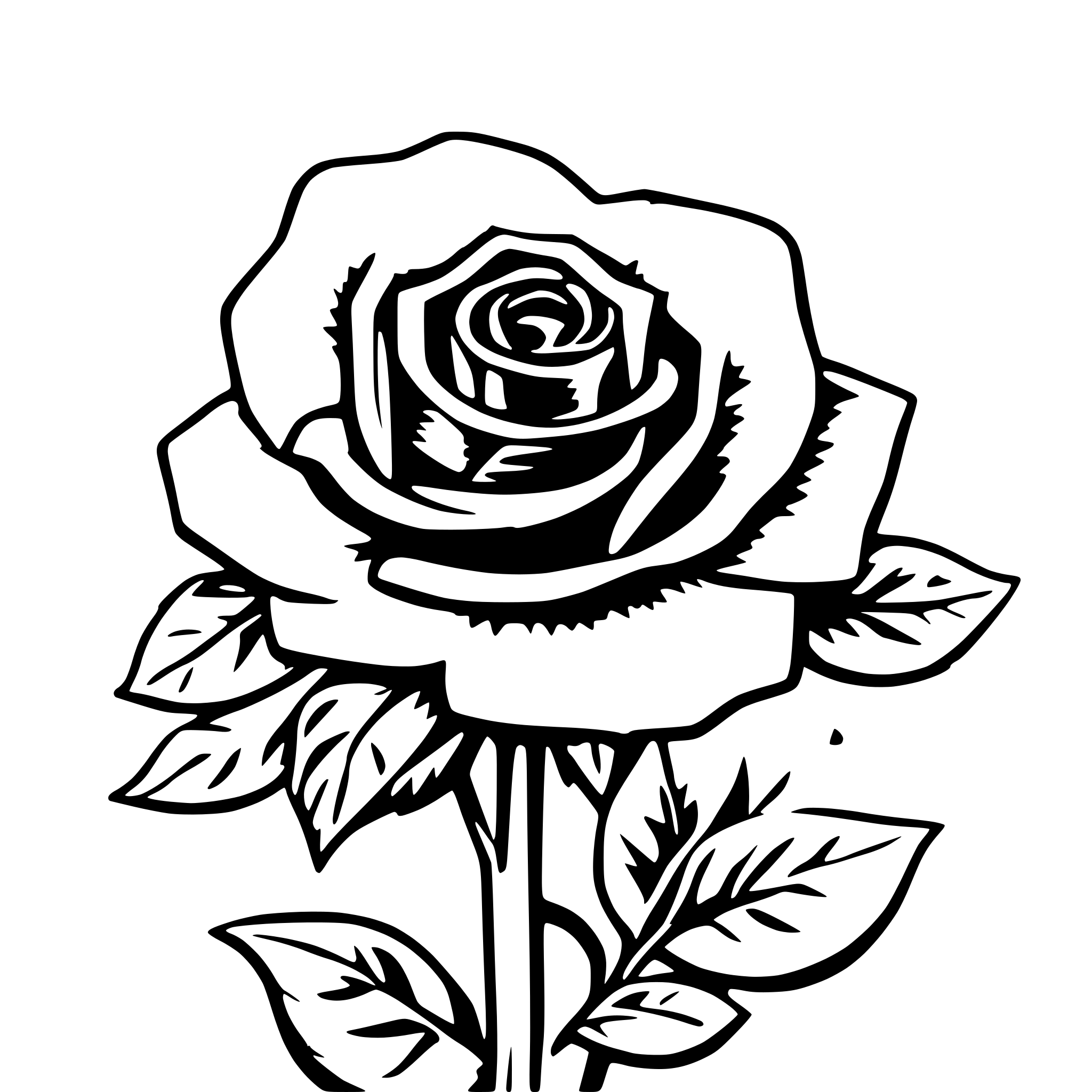AI-generated SVG of a rainbow garden sun rose