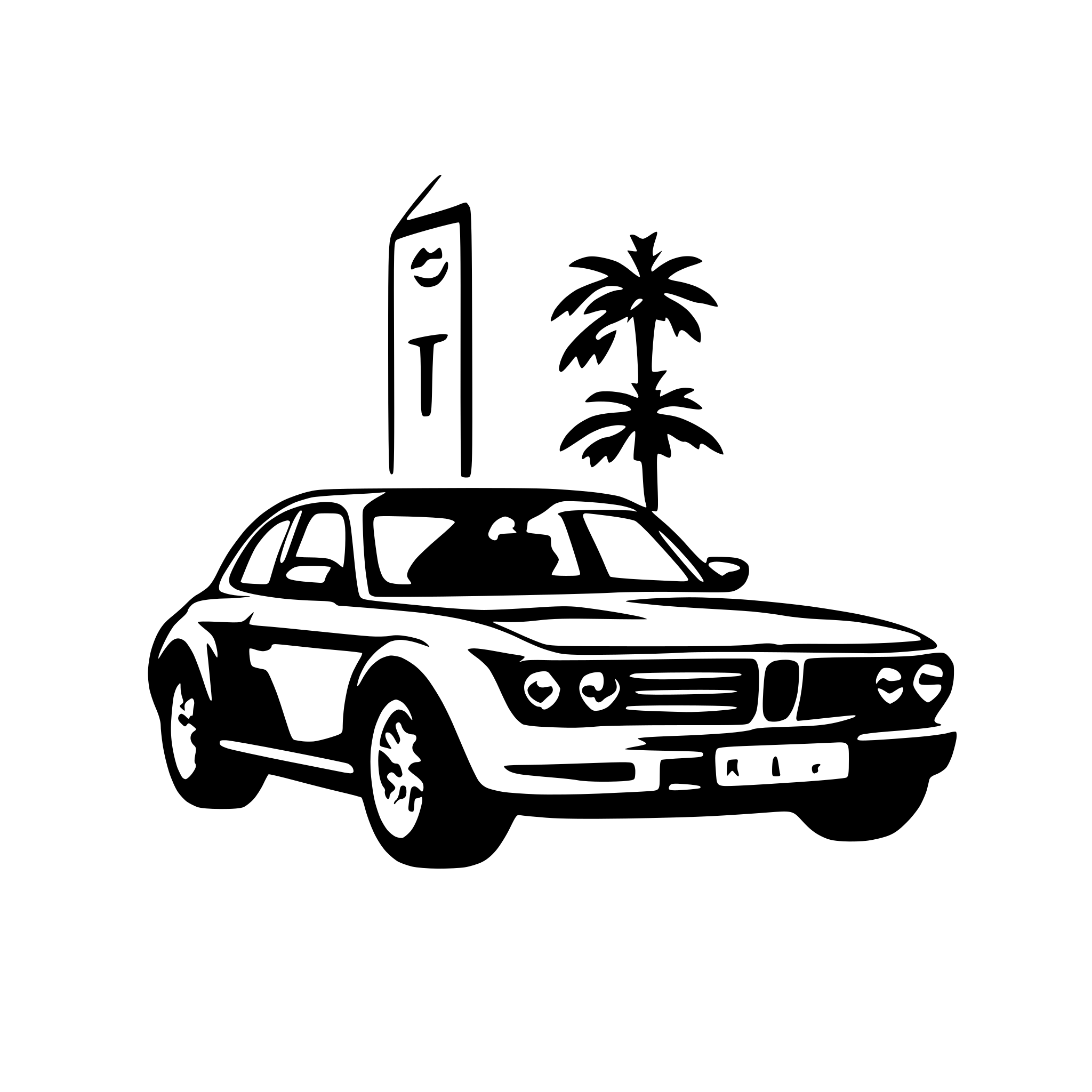 AI-generated SVG of a the car is a bmw