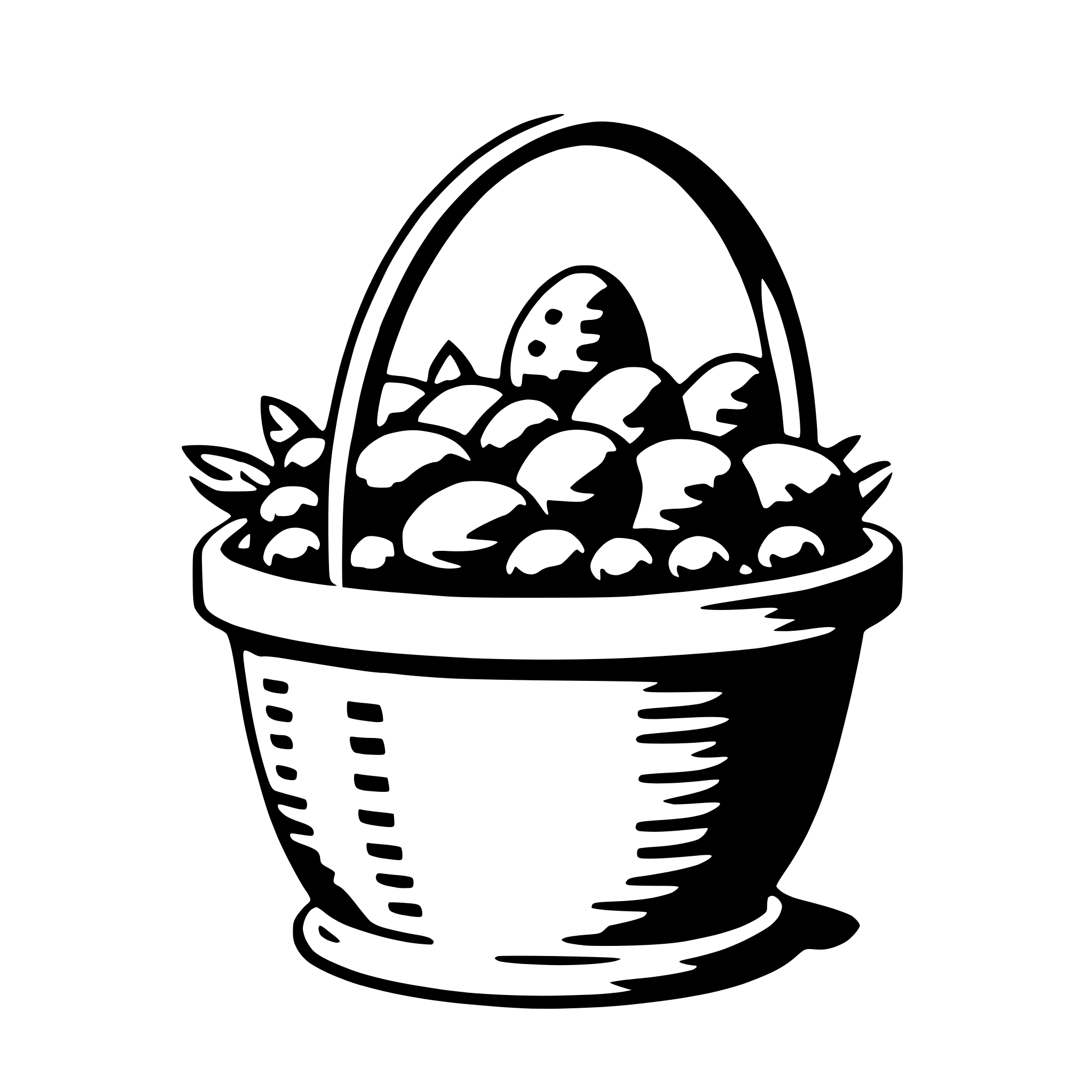 AI-generated SVG of 'easter basket'