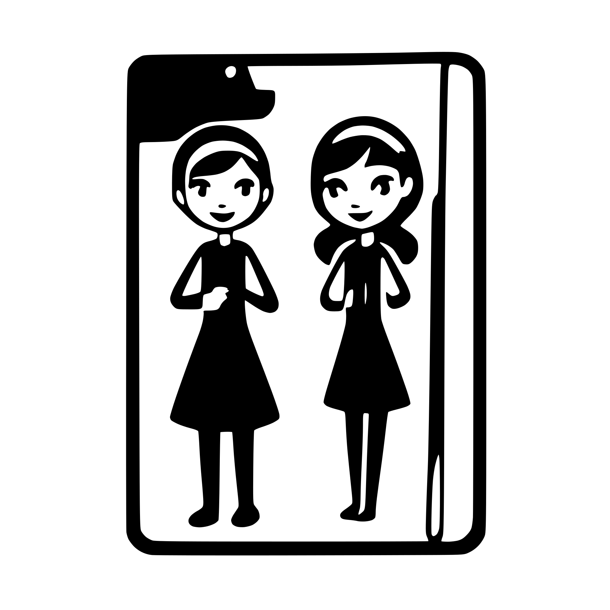 AI-generated SVG of 'icon notebook two persons'
