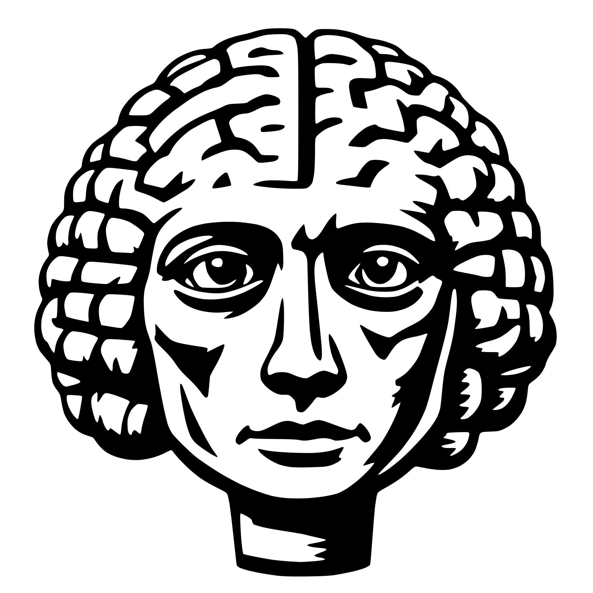 AI-generated SVG of a brain