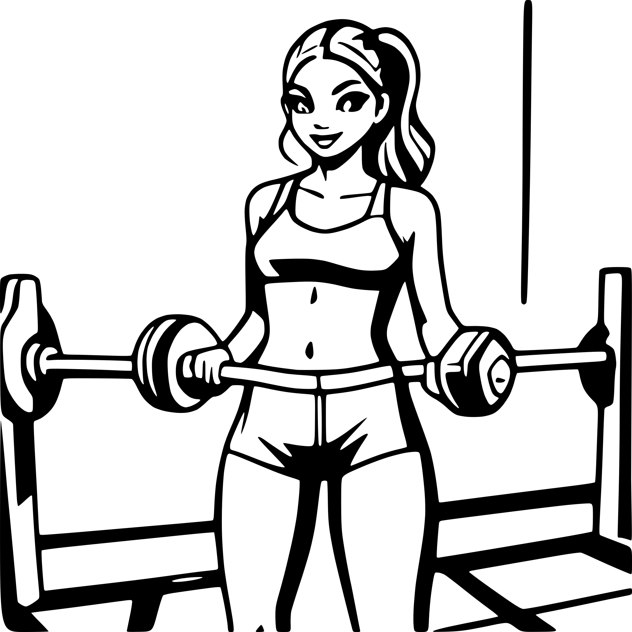 AI-generated SVG of a weights of gym